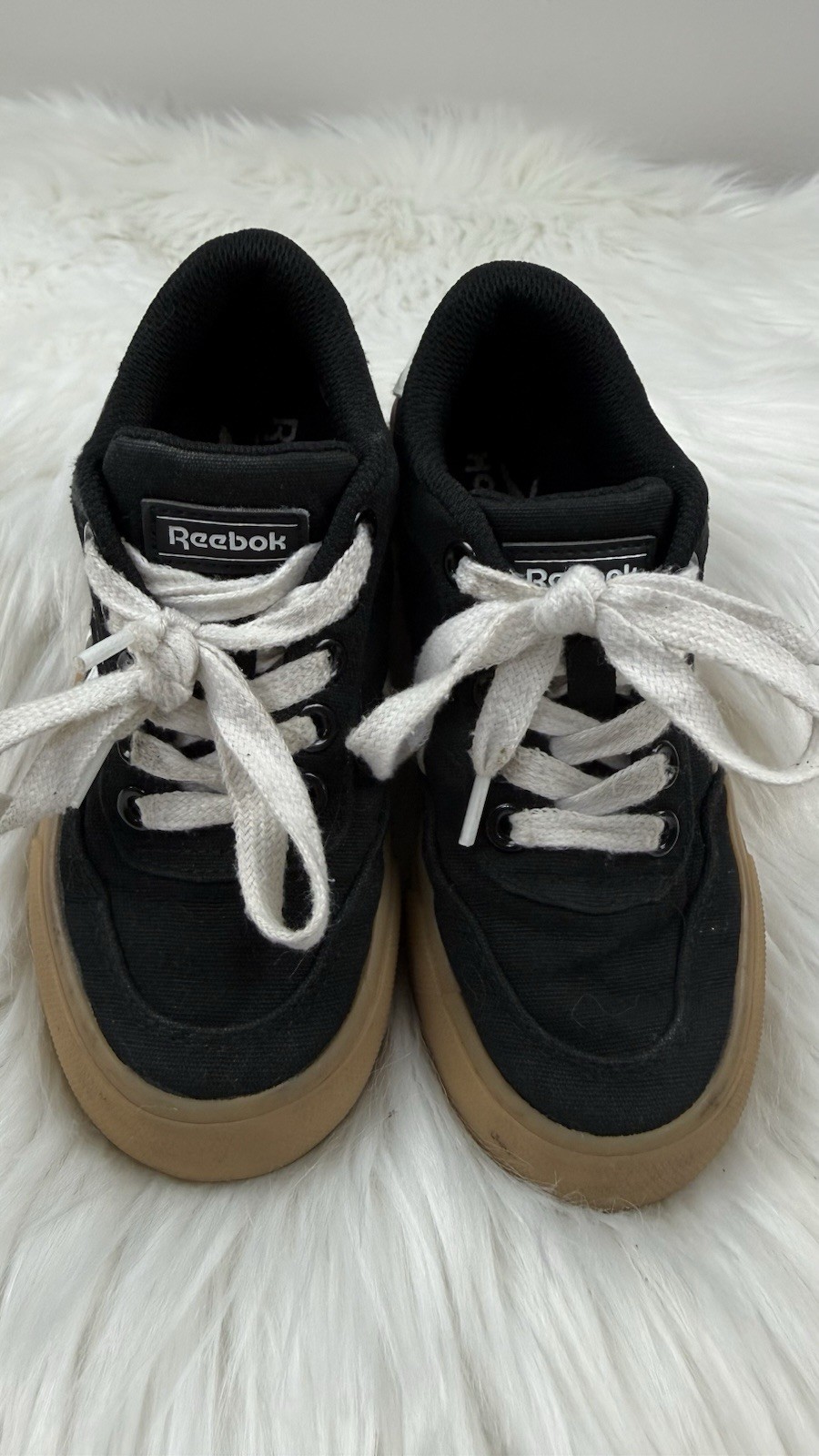 Reebok Royal Complete CLN 2 Kids Shoes Black White Gum Size 11K Casual Sneakers