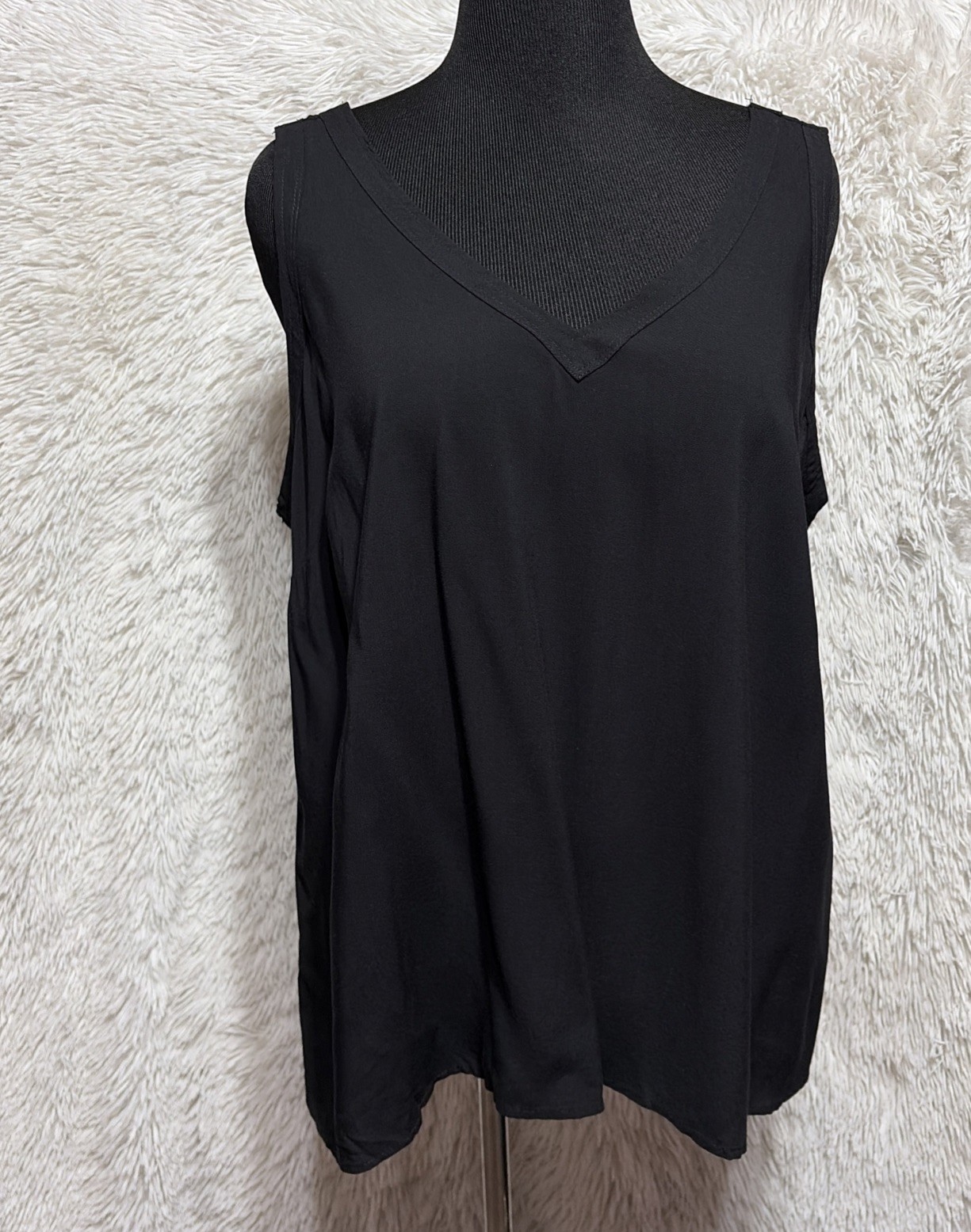 Torrid Black Rayon Challis Sleeveless Tank Top Women’s Size 1X Whimsigoth Fairy