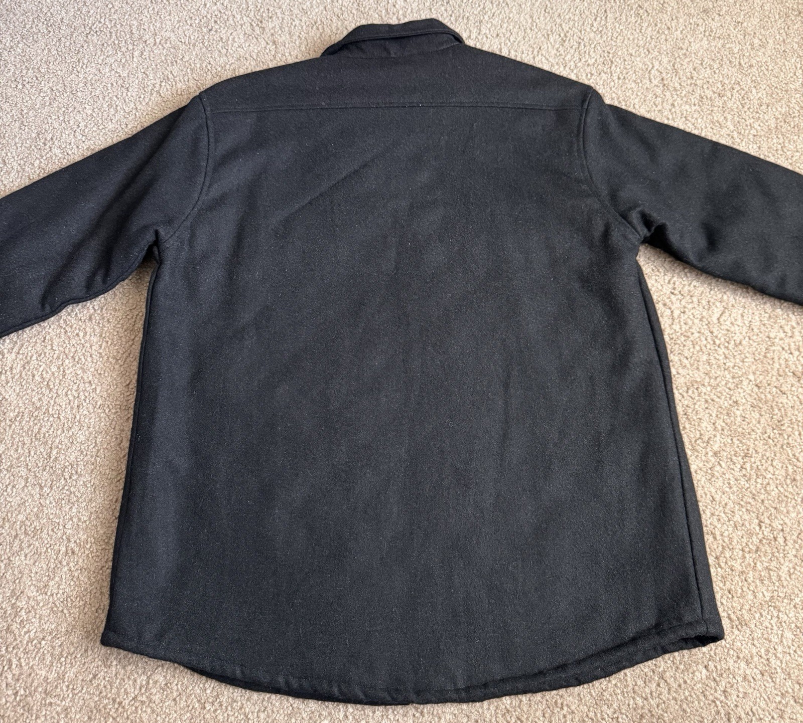 BAY AREA VEST (BAV) Men’s Wool Jacket Size L Biker Black