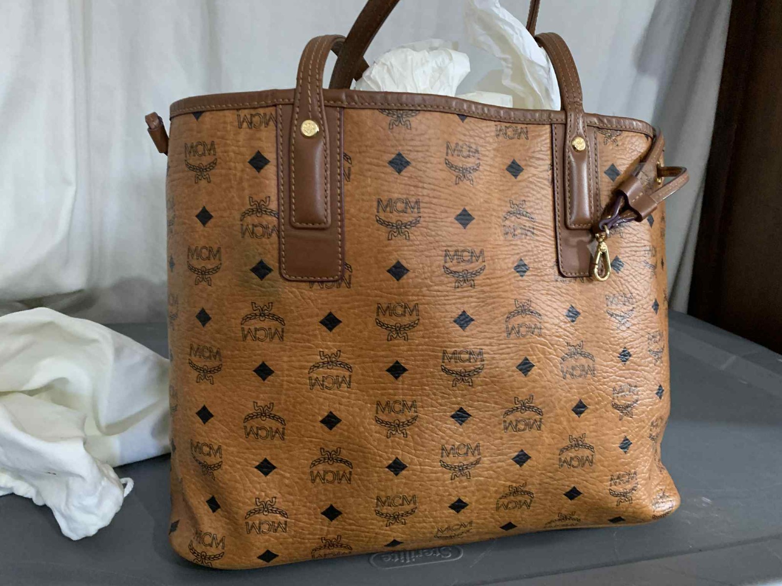 mcm handbag t2104 brown (BYT8)