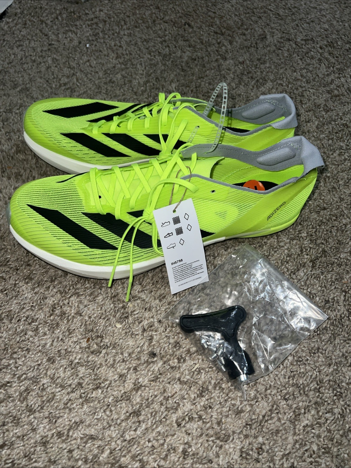 Adidas Adizero Ambition Running shoes Unisex IH5798 Men Size 11,11.5 Spike NEW
