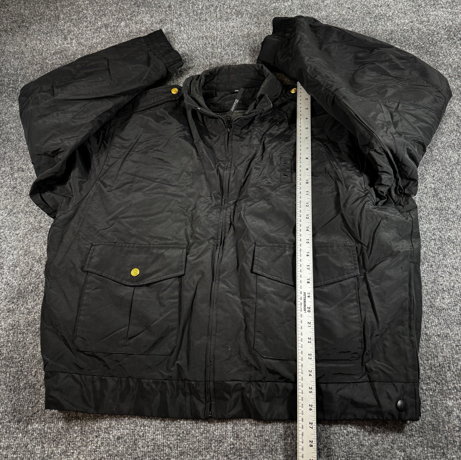 Blauer Men’s B.Dry 3-Season Jacket Men’s Size 2Extra Large Black Zip Up Jacket