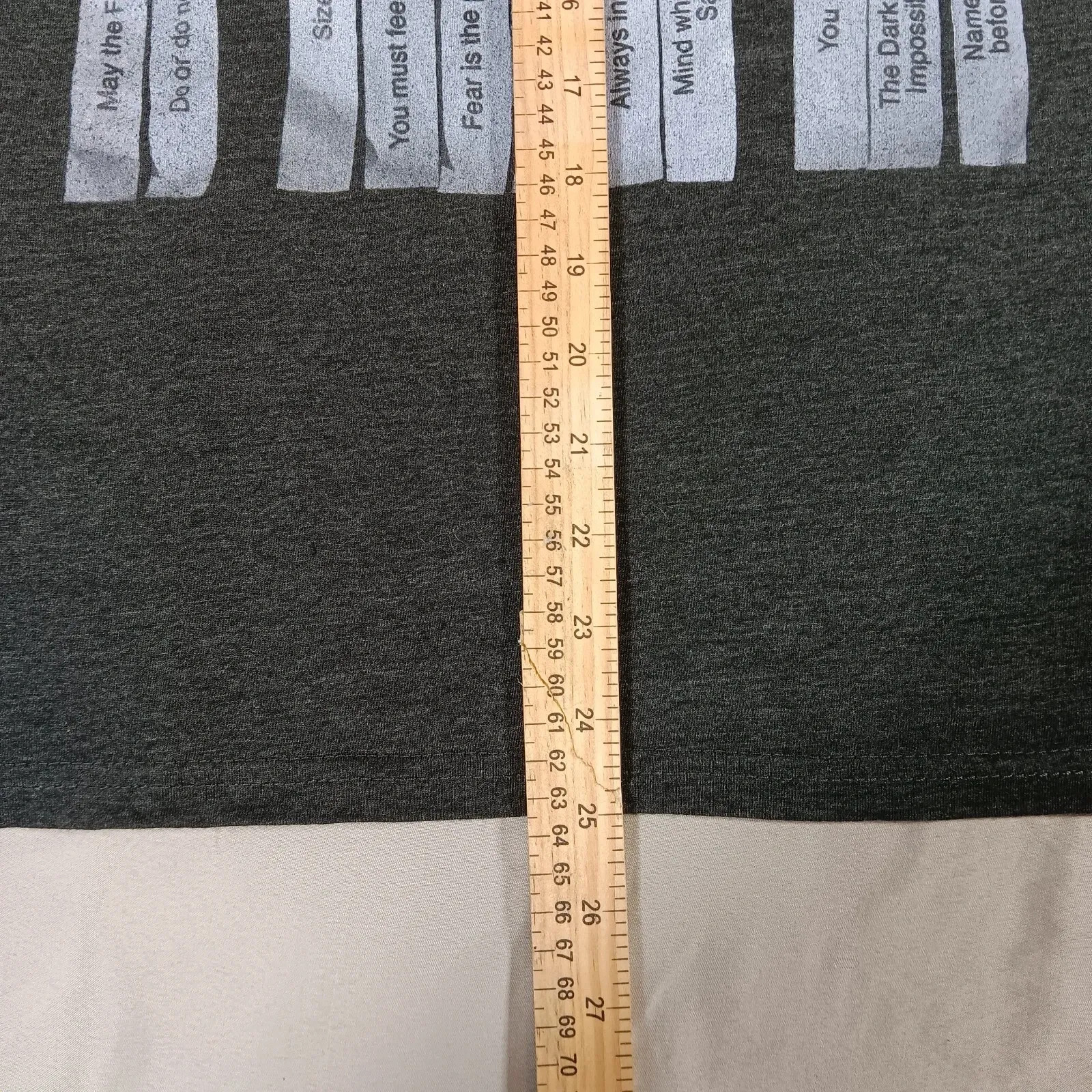 Star Wars Shirt Mens Large Gray Yoda Free Words Of Wisdom Graphic Tee Movie