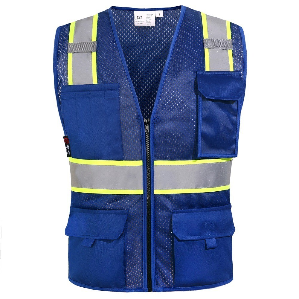 FX HIGH VISIBILITY Surveyor Two Tone Safety Vest Mesh front & Mesh back