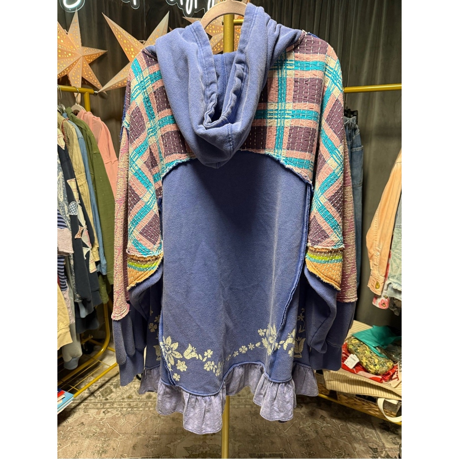 Free People / Ryder Cardi / Boho Kantha Patchwork Jacket Size Large