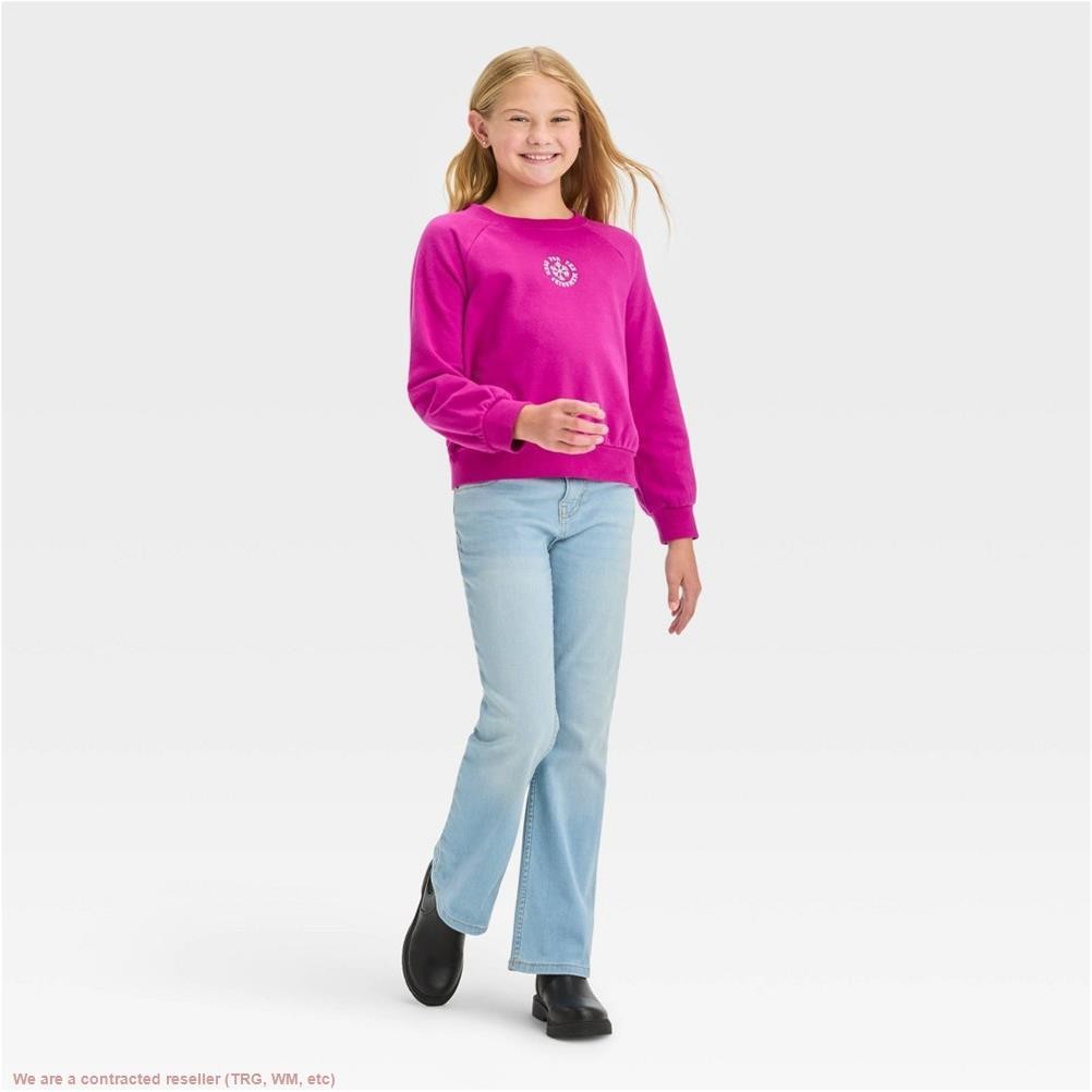 Girls’ Mid-Rise Bootcut Jeans – Cat & Jack Light Wash 12 Slim *SEE DEAL!!!*