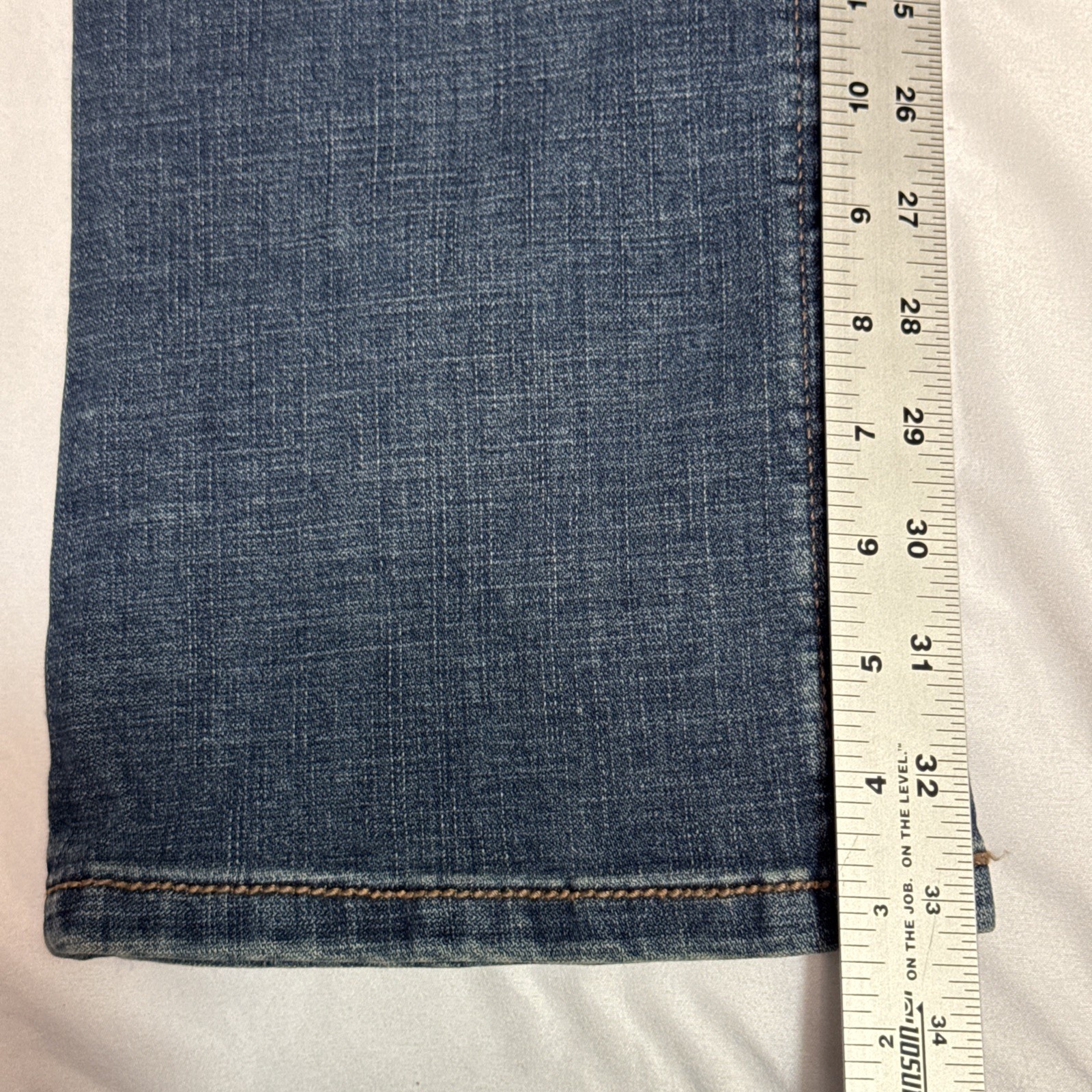 Wrangler Willow Ultimate Riding Jeans Women 28/5×34 Blue Denim Stretch Bootcut