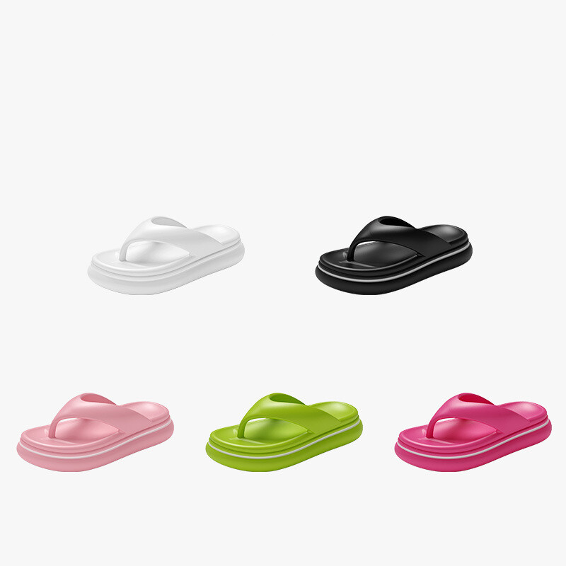 Flip Flops Sandal Soft Cushion Thong Thick Soles Suitable Slip On Slide Sandals