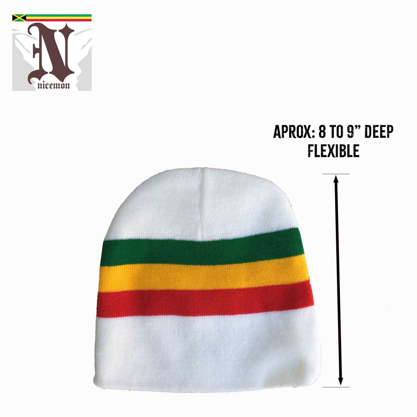 Rasta Beanie Tam Cap Hat Rastafari Selassie Africa Jamaica Reggae Beanies Unisex