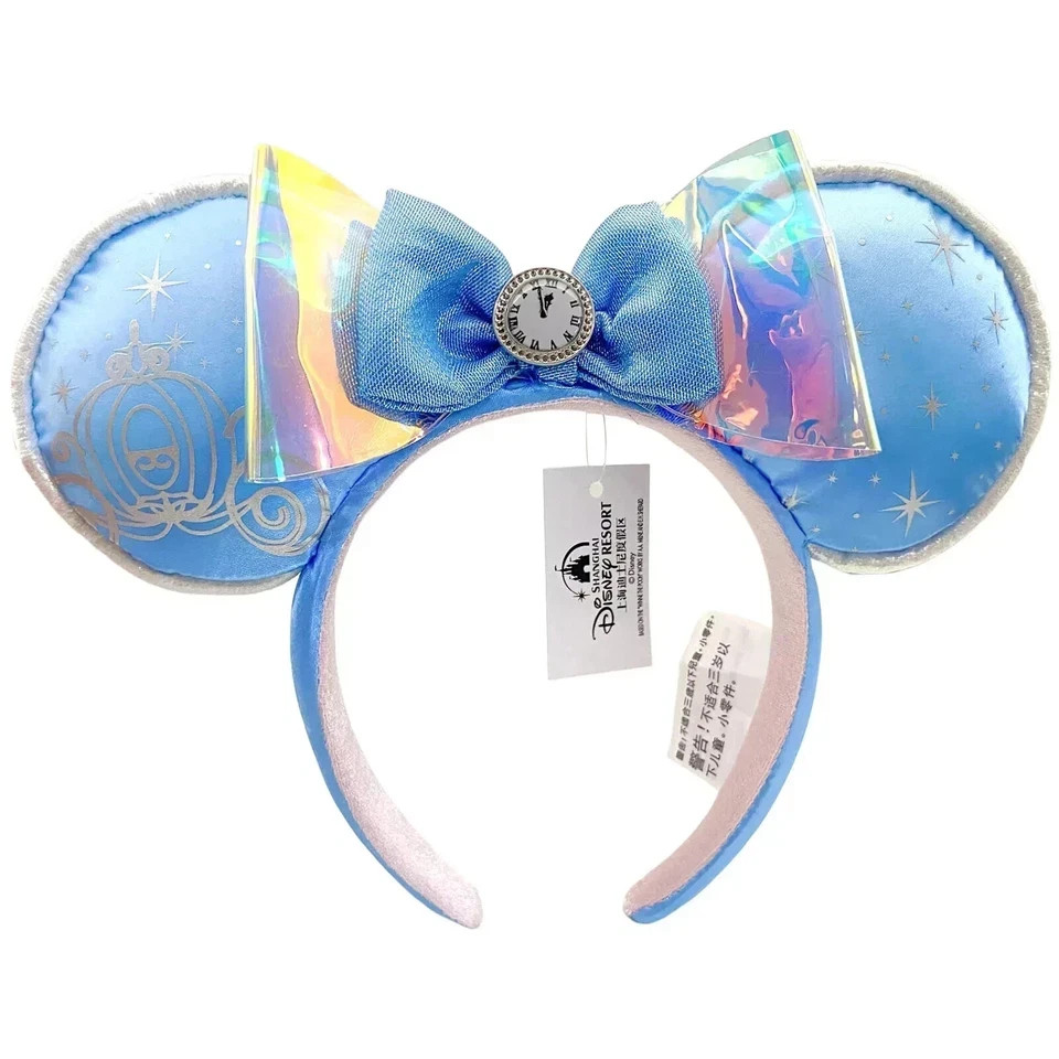 Cartoon Authentic Disney Parks Cinderella Minnie Mouse Ears Headband Disneyland