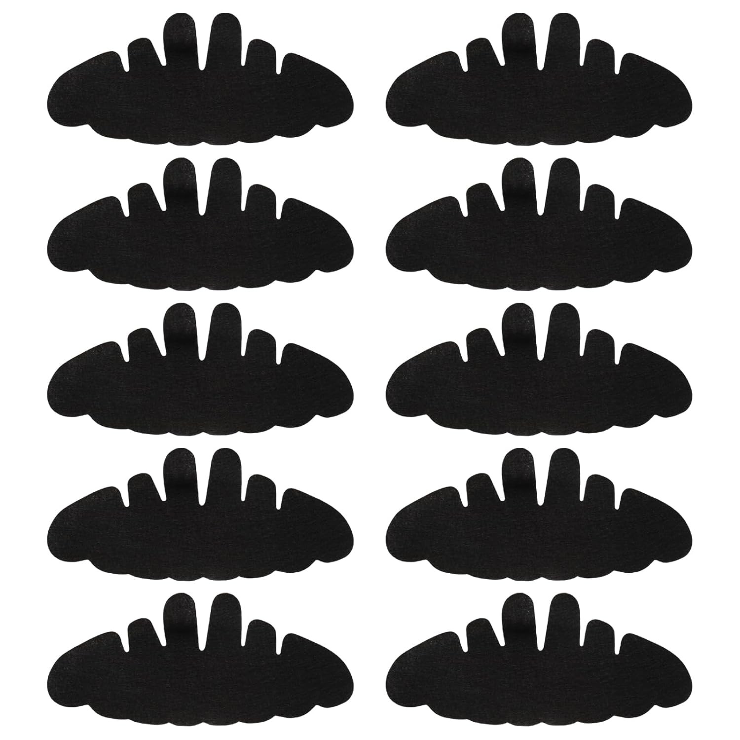 10Pcs Black Baseball Cap Inserts Hat Sweat Liner Sweatband Reusable Washable