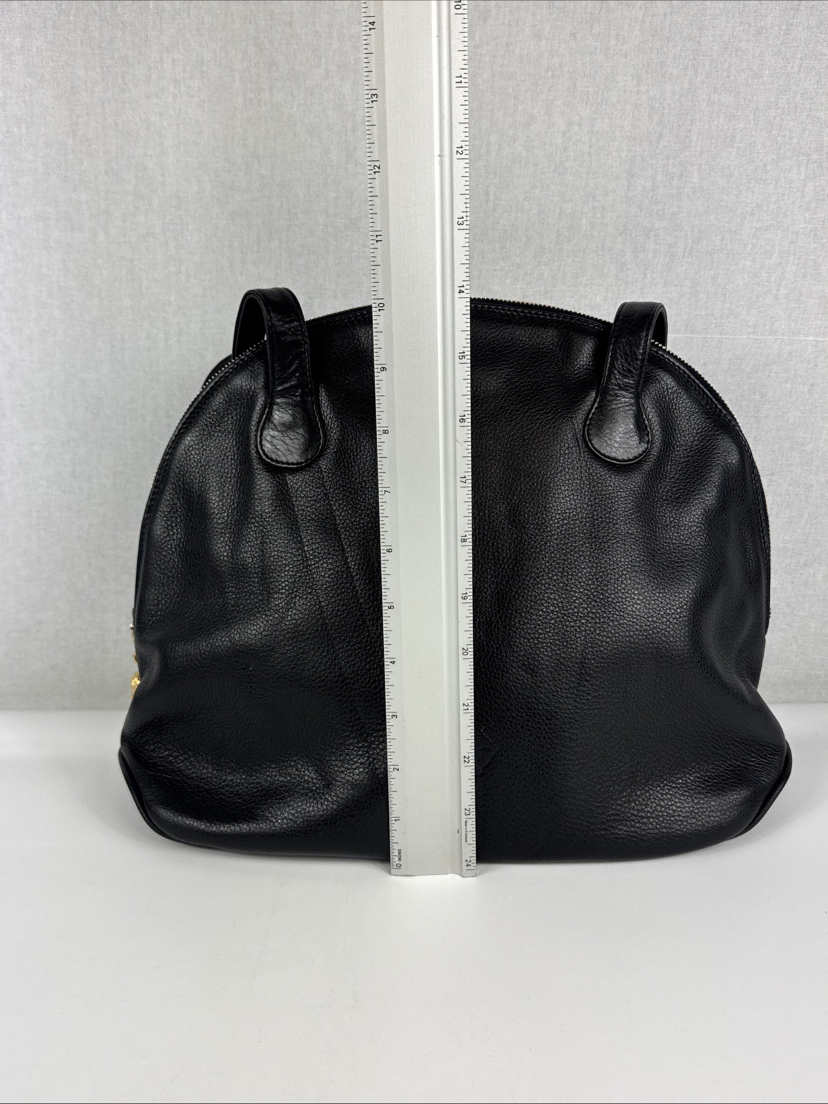 Comtesse When Angels Travel Kelly Bag 14.5″ X 11″ Black