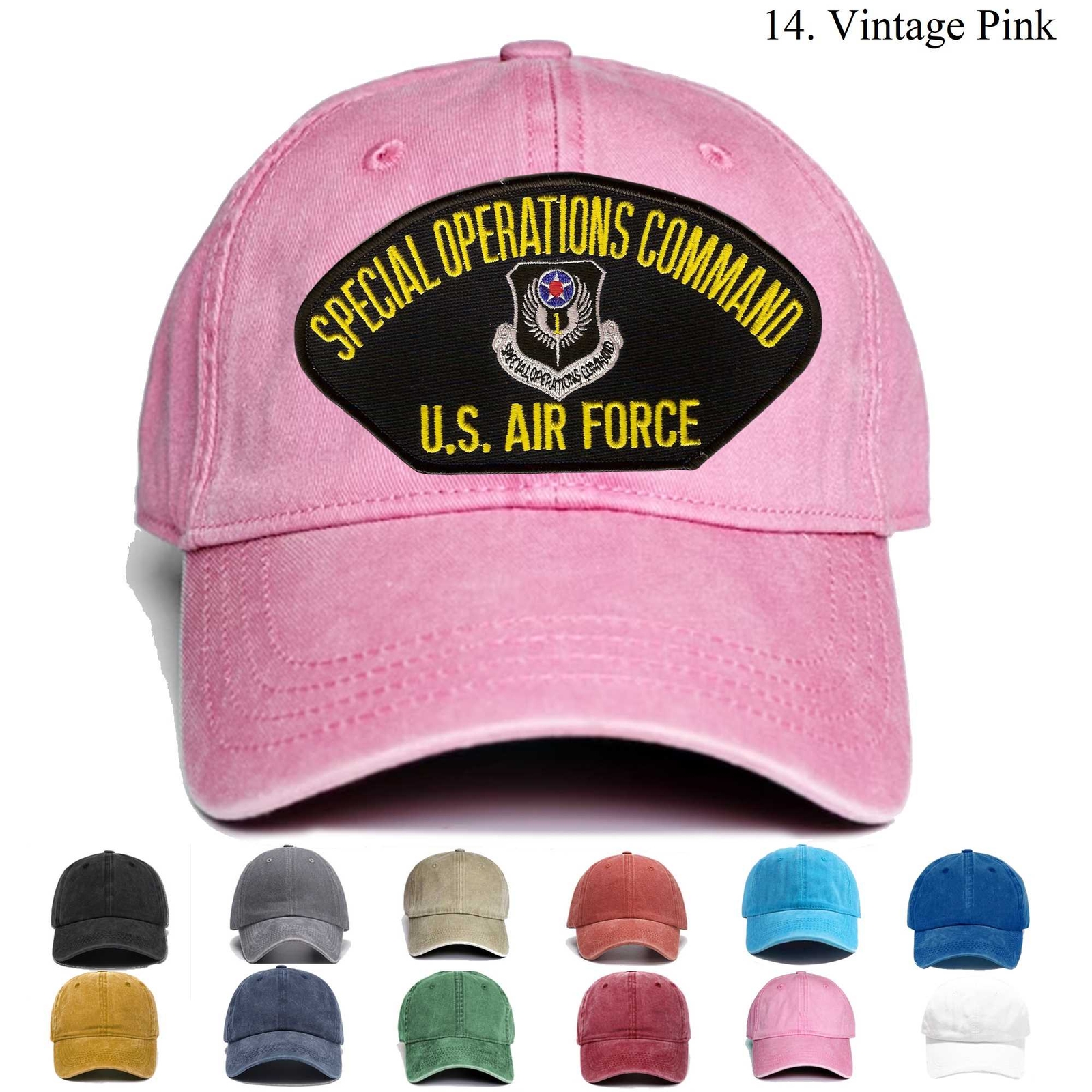 Embroidered Hat Air Force Special Operations Command, Veteran Cap, Trucker Hat