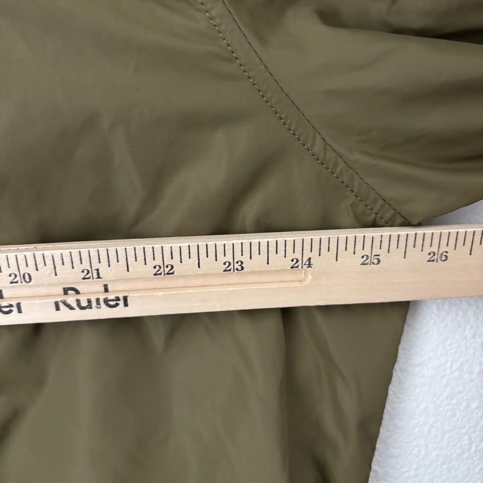 Alpha Industries Anorak Jacket Men’s Large Green Pullover Hooded Windbreaker
