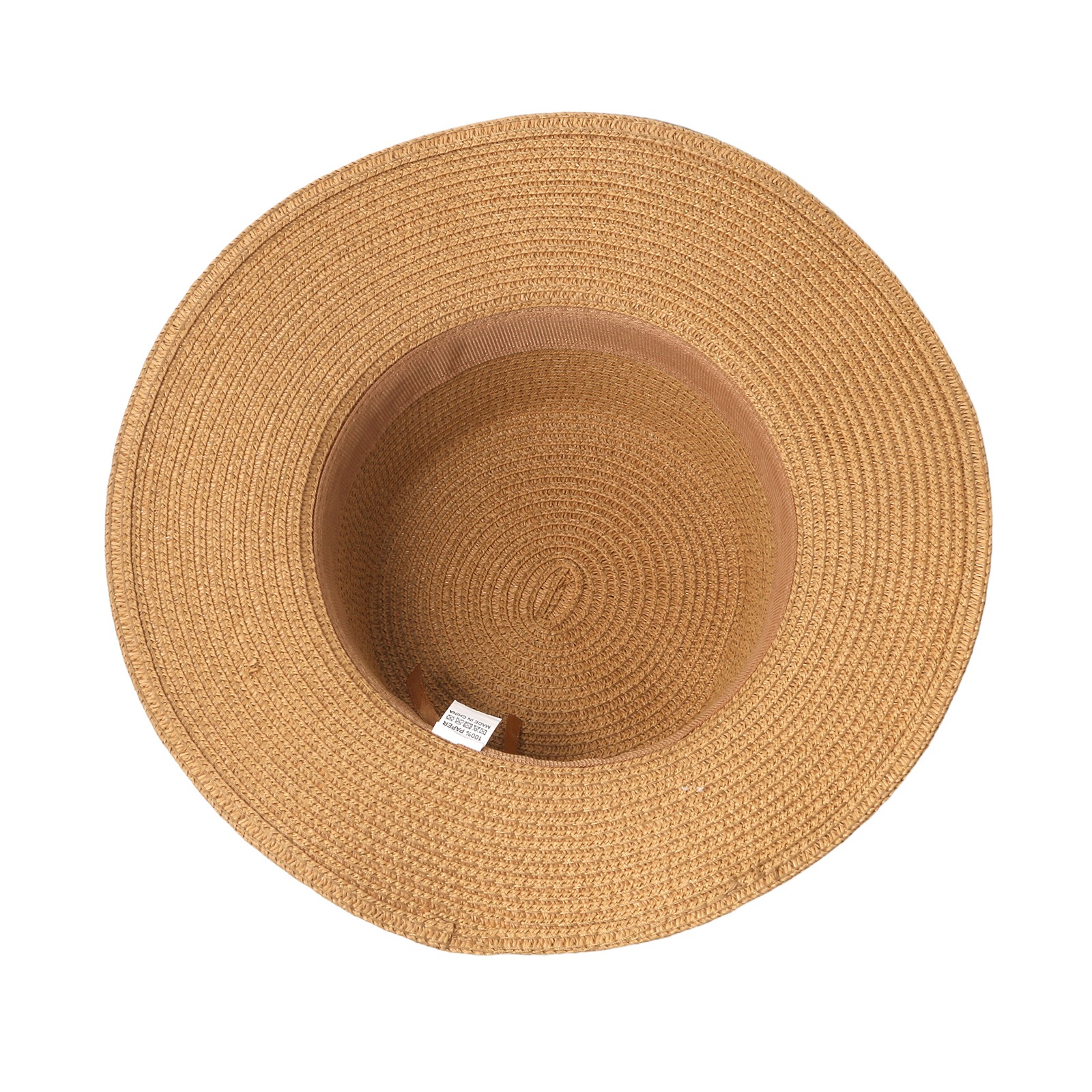 Women’s 3D Floral Decor Straw Wide Brim Flower Sun Hat Summer Outdoor Beach Hat