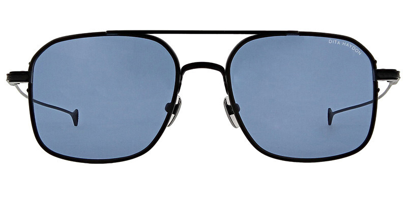 Authentic DITA Haydon DTX-2042-C-BLK-BLK-53 Matte Black w/Blue Lens Sunglasses