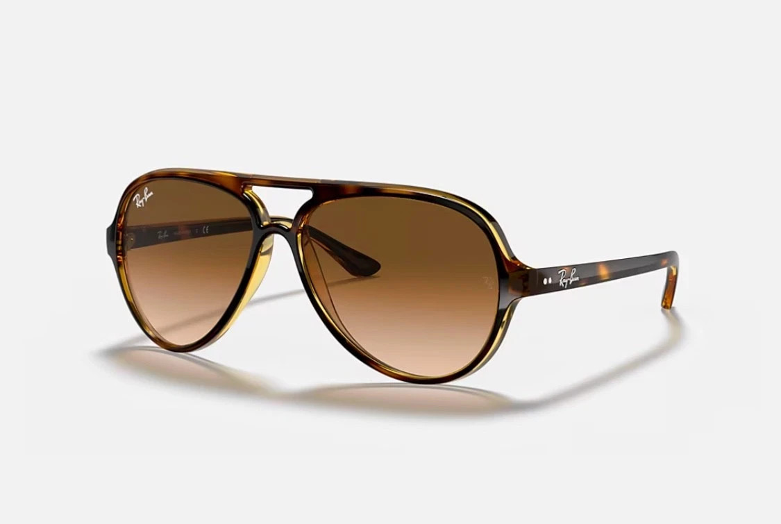 New Ray-Ban Cats 5000 Classic Light Havana Light Brown Gradient 59 mm Sunglasses