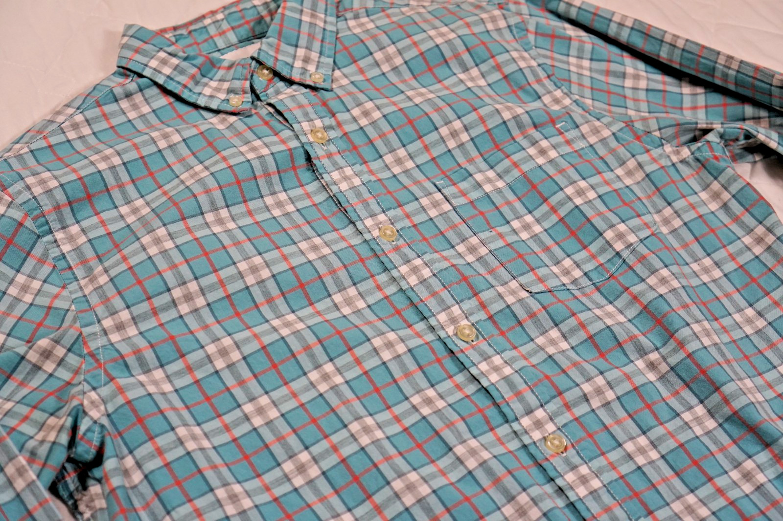 Sonoma Good For Life Button-Down Shirt Men’s Med. long Sleeve Plaid