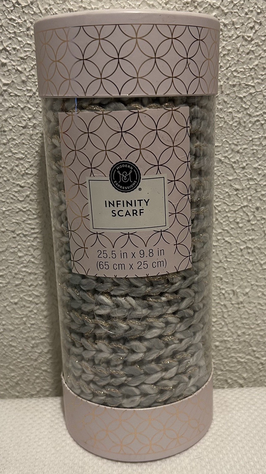 Modern Expressions Infinity Scarf 25.5X 9.8 Inches Multicolor Sparkle New In Box
