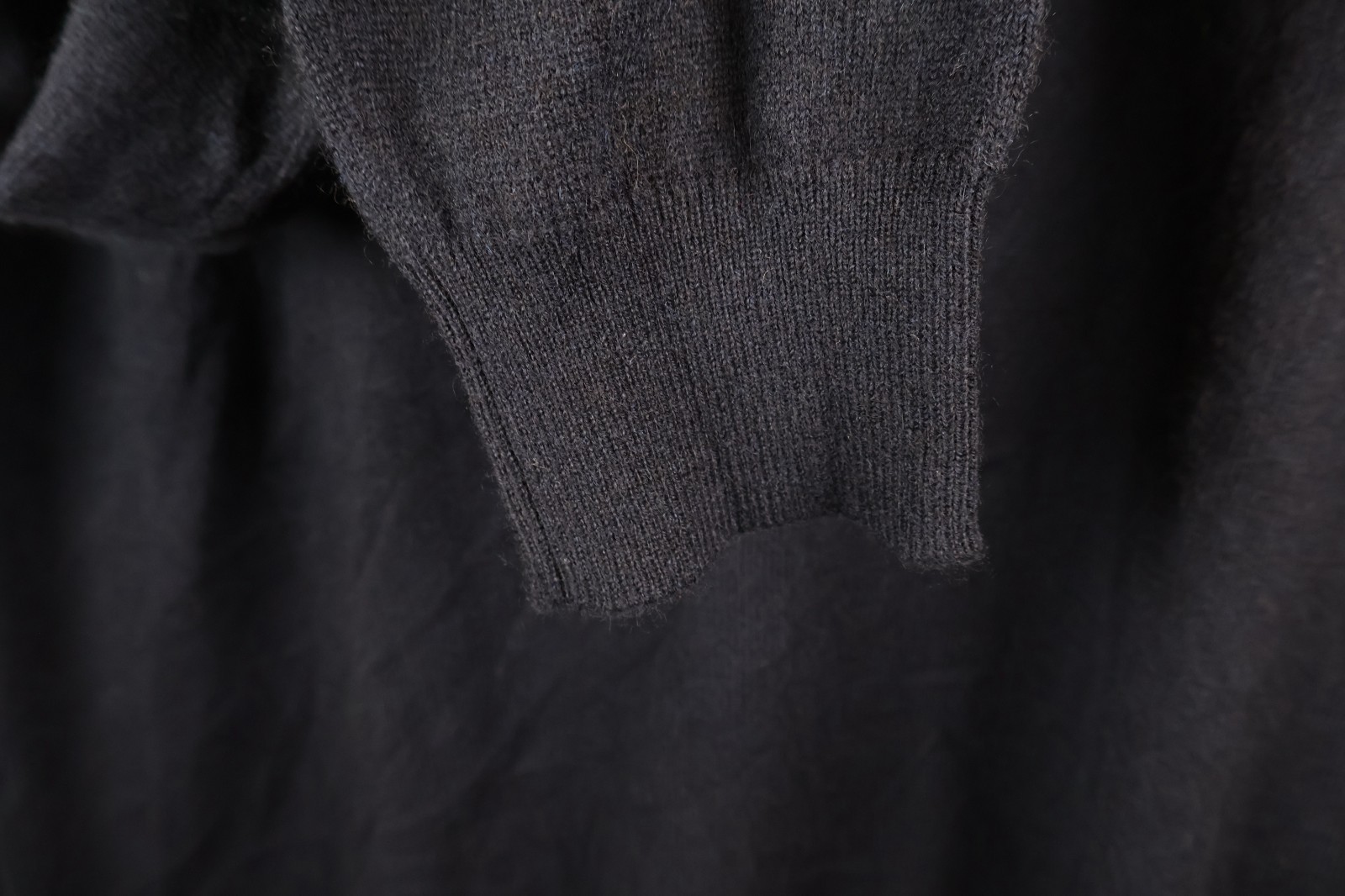 Anderson & Sheppard 100% Cashmere Roll Neck Jumper (Navy, L) PO