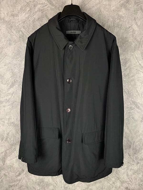 Men Strellson Trench Coat Black Polyester XXL