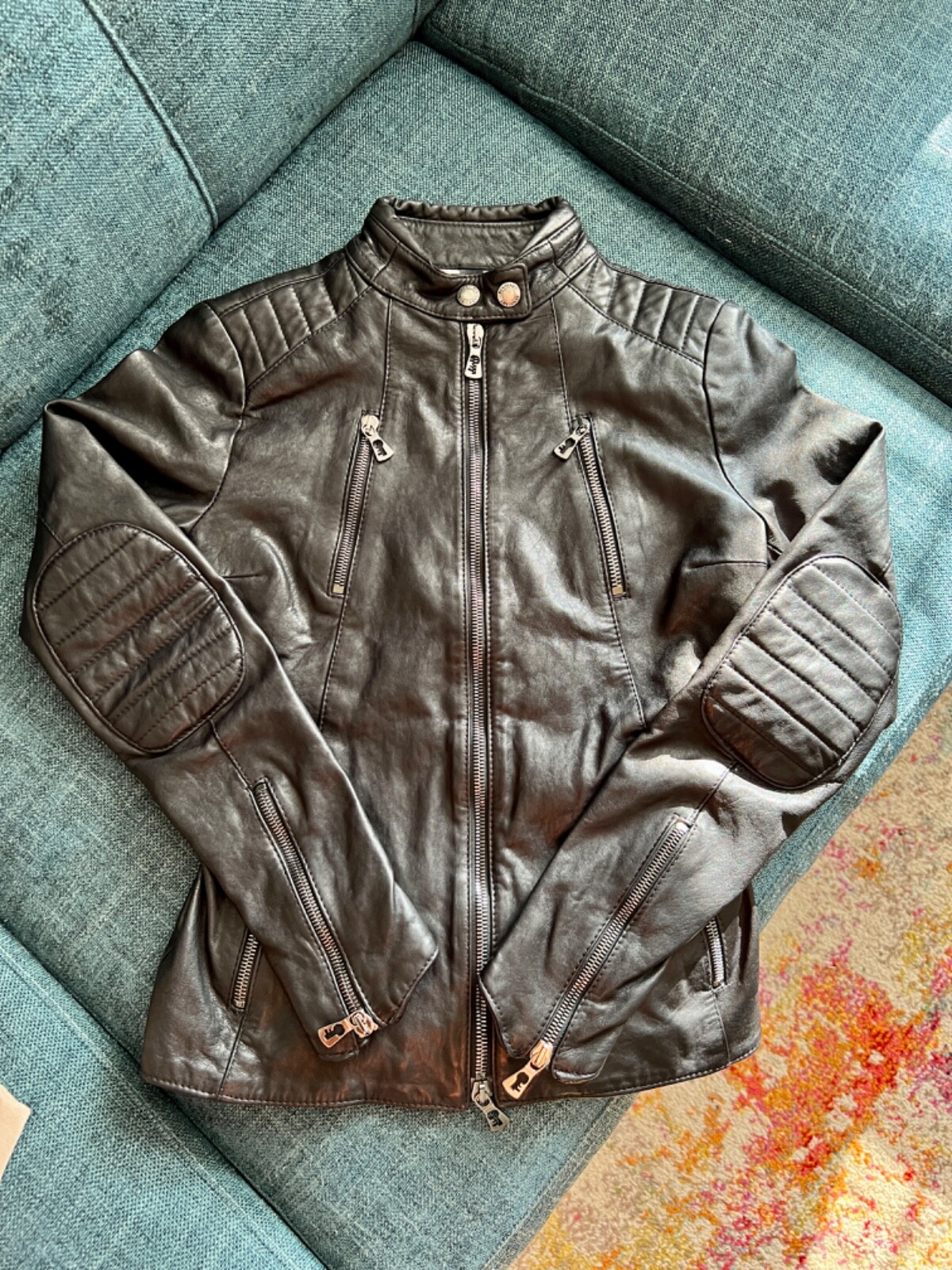 BenHeart Women’s XS Black Leather Jacket
