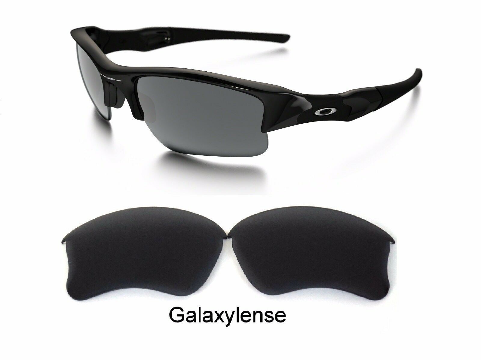 Galaxy Replacement Lenses For Oakley Flak Jacket XLJ Sunglasses Stealth Black