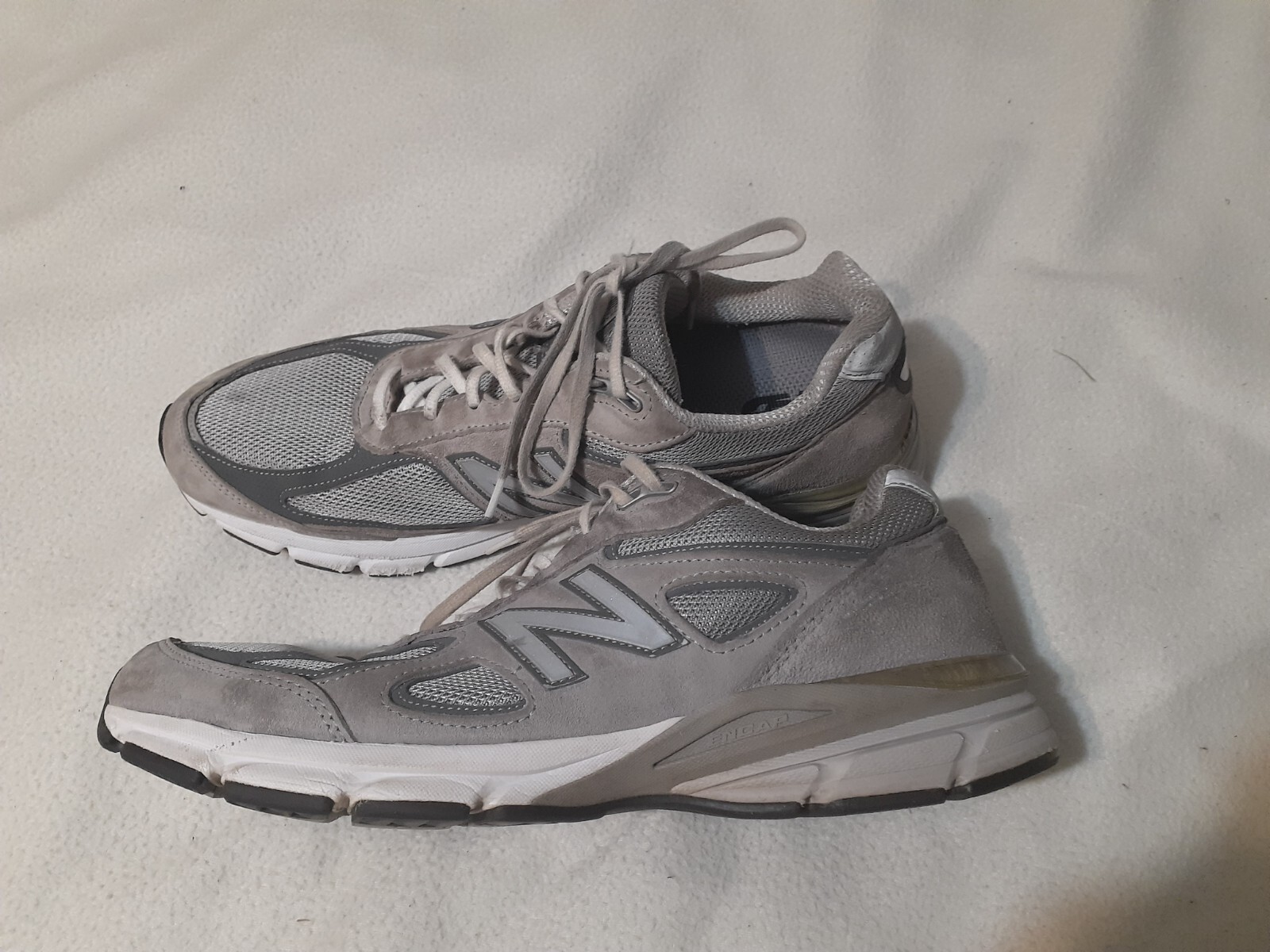 Size 13 – New Balance 990v4 Made in USA Grey Silver