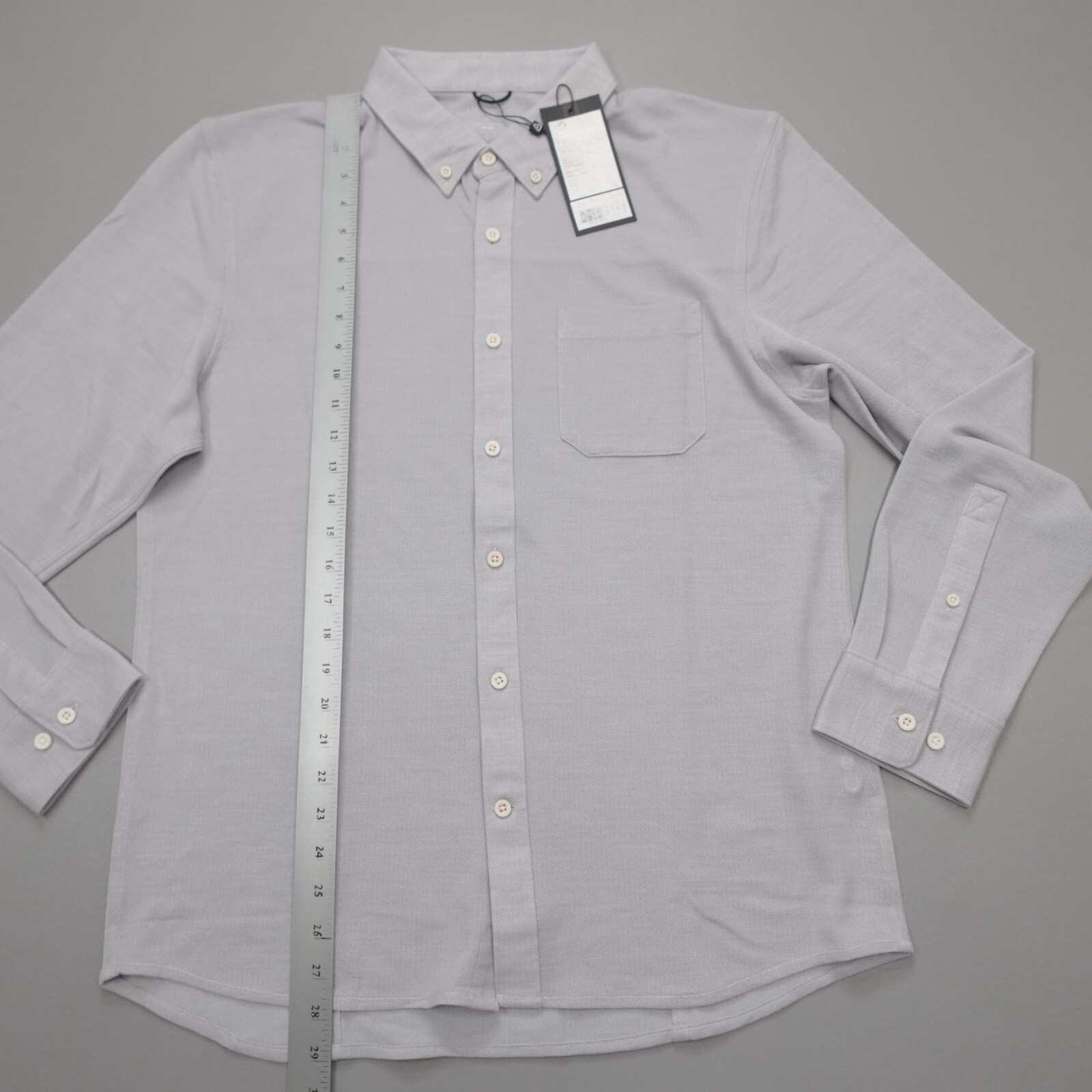 Western Rise Slim Fit Limitless Merino Wool Button Down Shirt Wicking Smoke