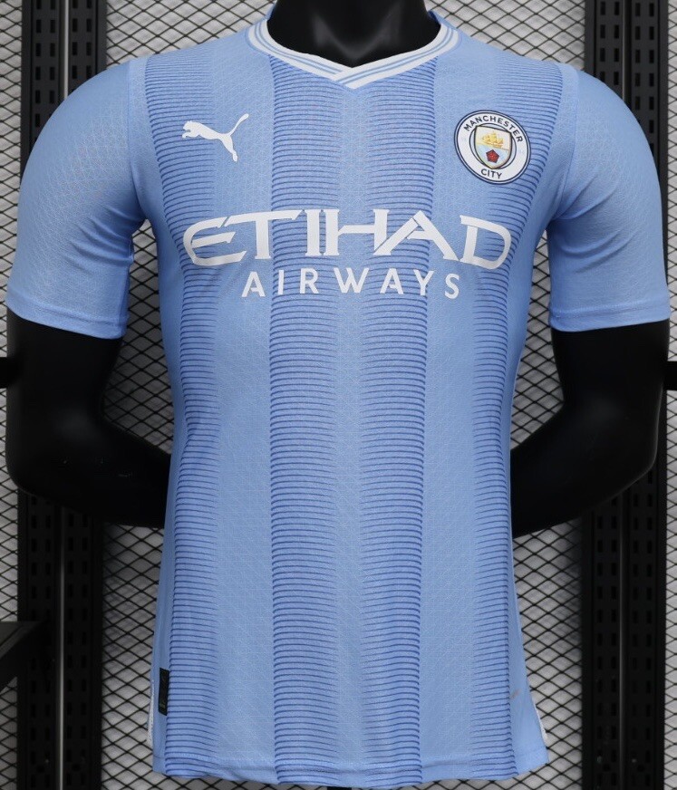 2023/24 Manchester City Home, Player’s Version, Size Large (Slim Fit)