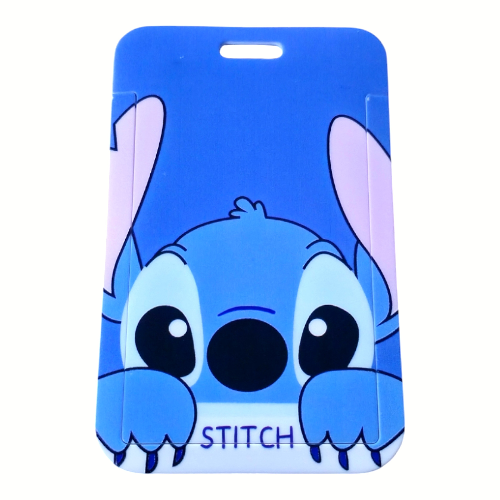 Disney Stitch Lilo And Stitch Cartoon Character Blue Lanyard ID Badge Holder NEW