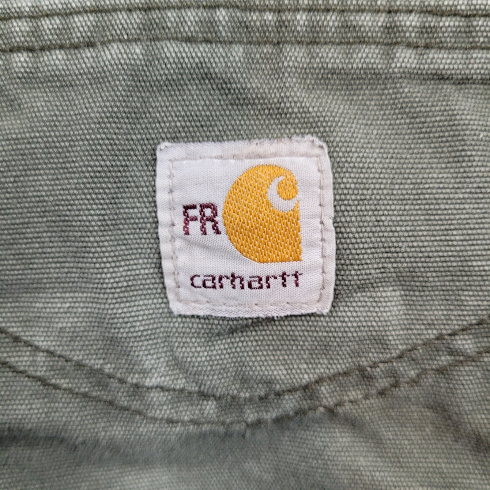 Carhartt FRB159-MOS Flame Resistant Canvas Pants Mens 36×30 Green Workwear CAT 2