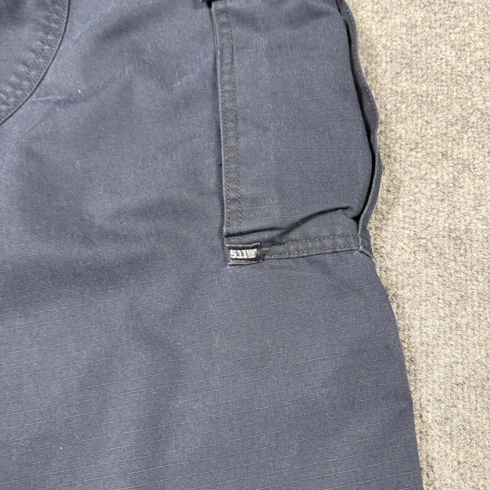 5.11 Tactical Cargo Pants Mens 40×32 Blue Canvas Ripstop Workwear Outdoor