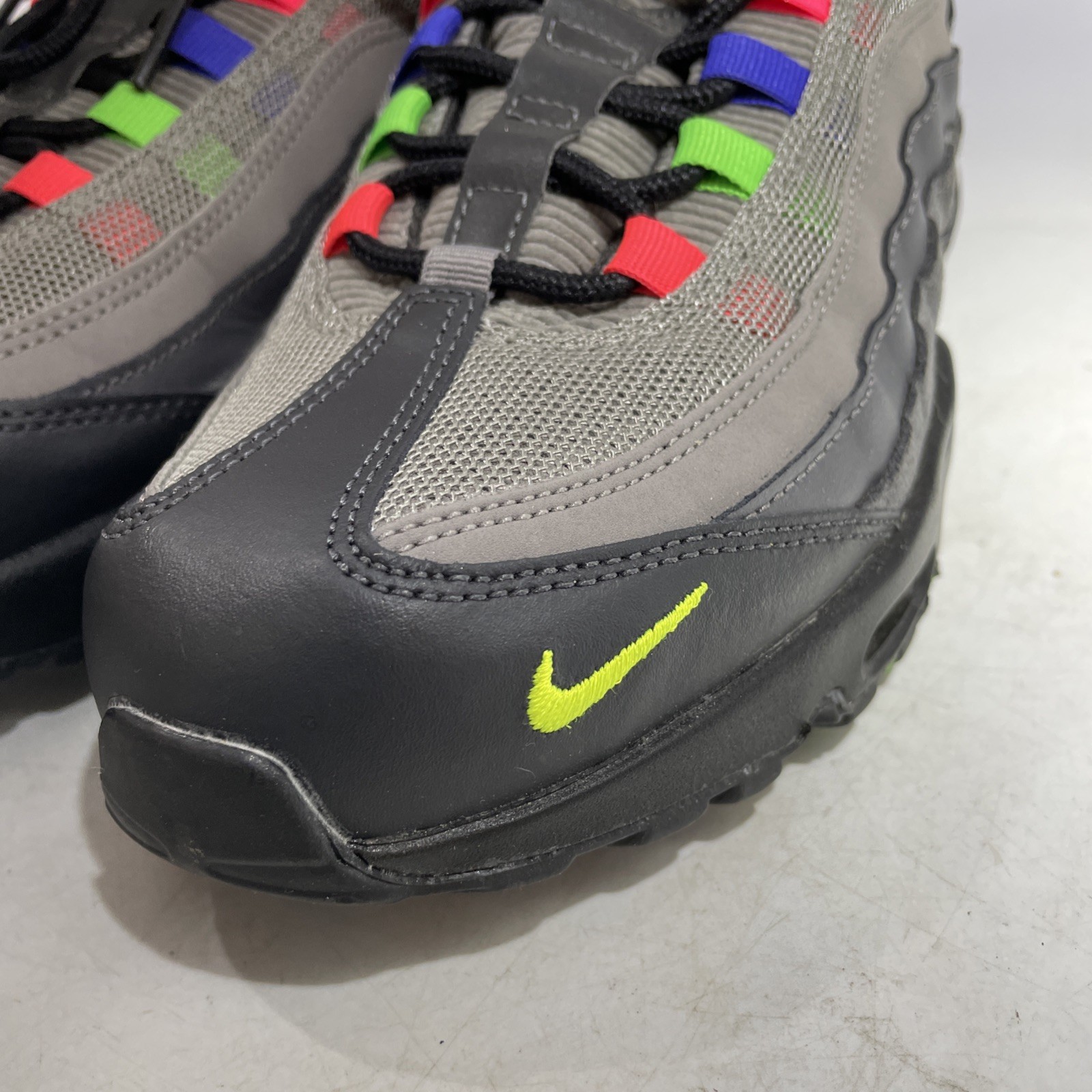 10.5 Men’s-Nike Air Max 95 SE Light Charcoal Vintage TV CW6575-001 Multi Colors