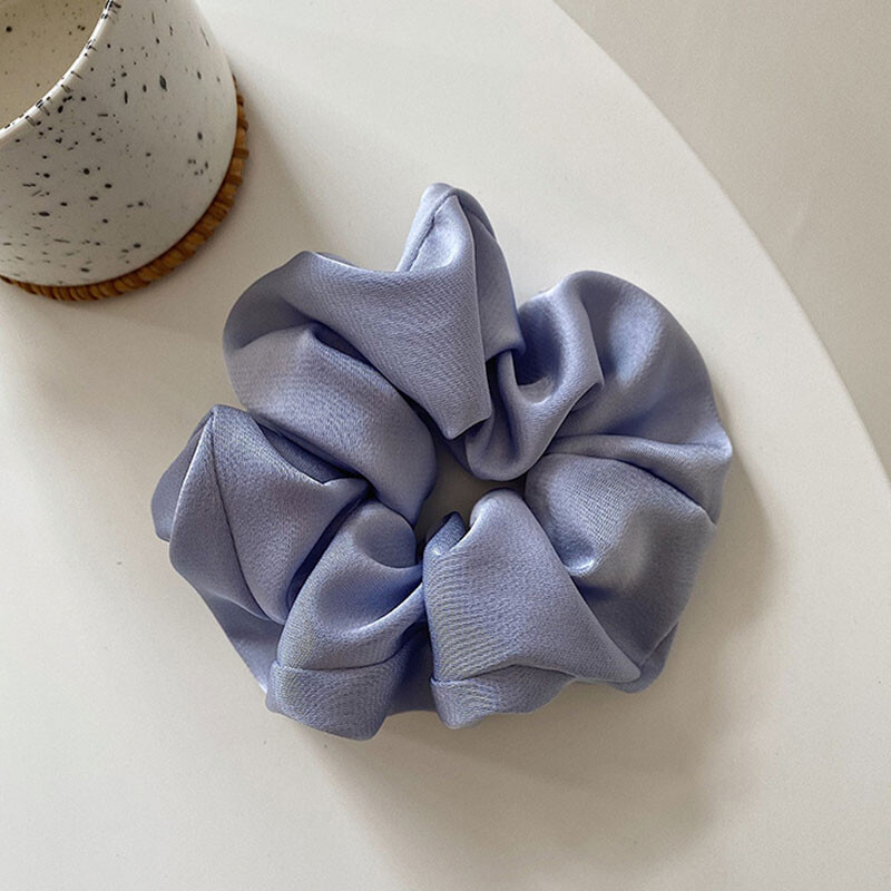 1/2PCS Hair Scrunchies Solid Women Hair Ring Elastic Ponytail Multicolor Band