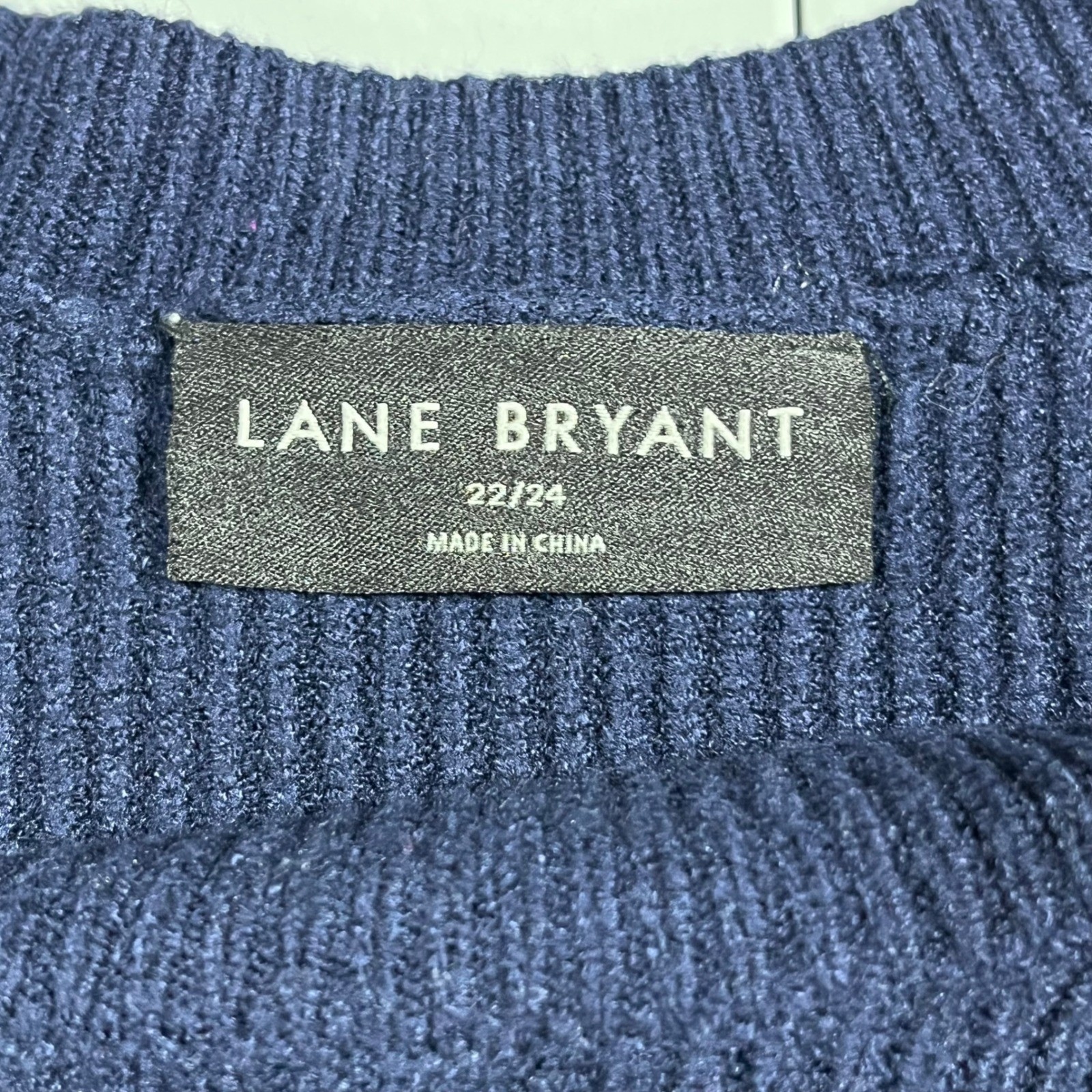 Lane Bryant Fisherman Granola Old Money Striped Ribbed Knit Sweater Womens 22 24