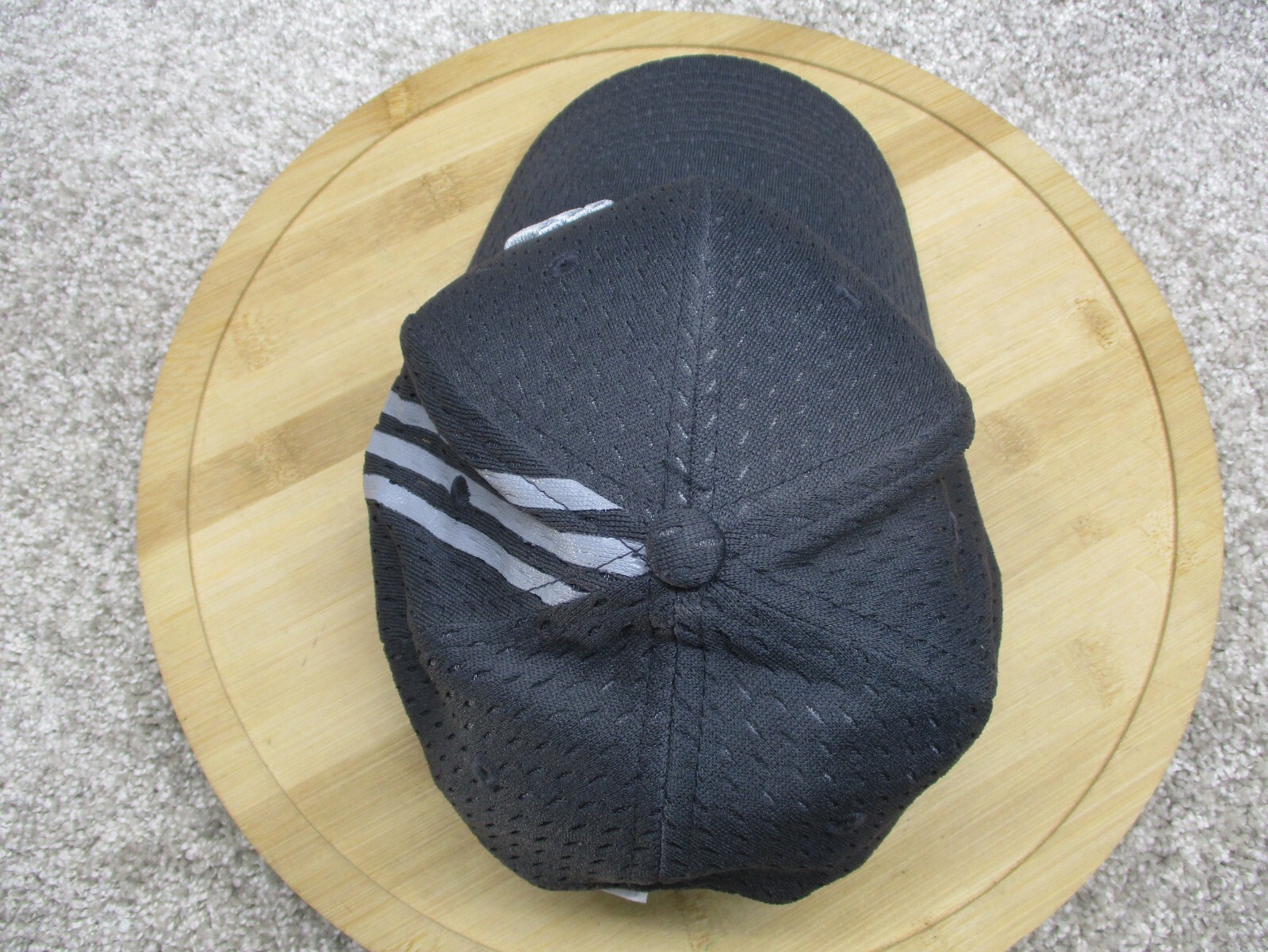 Adidas Hat Youth Gray Mesh Adjustable Sports School Outdoor Gym Baseball GUC
