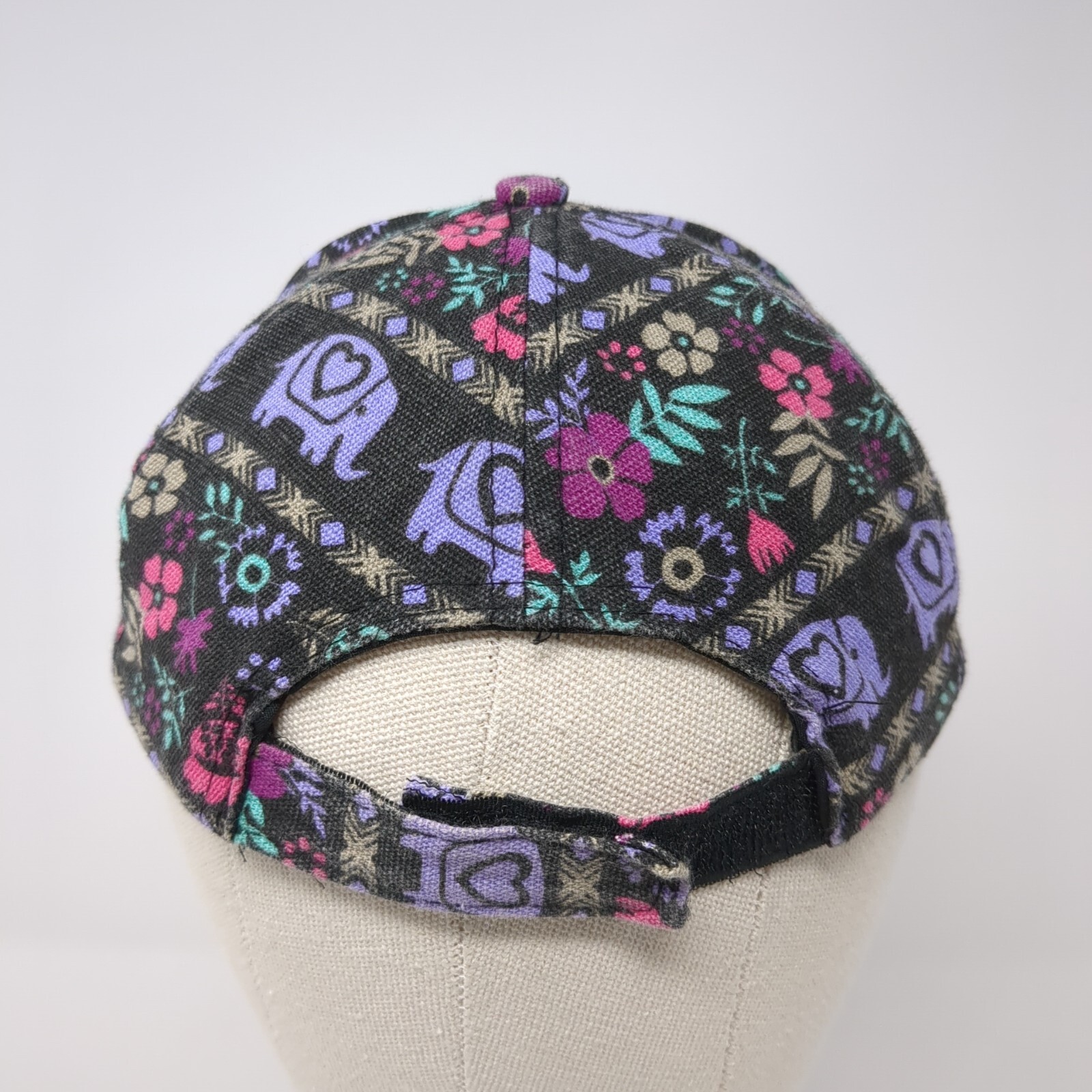 Unbranded Strapback Hat Multicolor One Size Adjustable Bohemian Floral 6 Panel