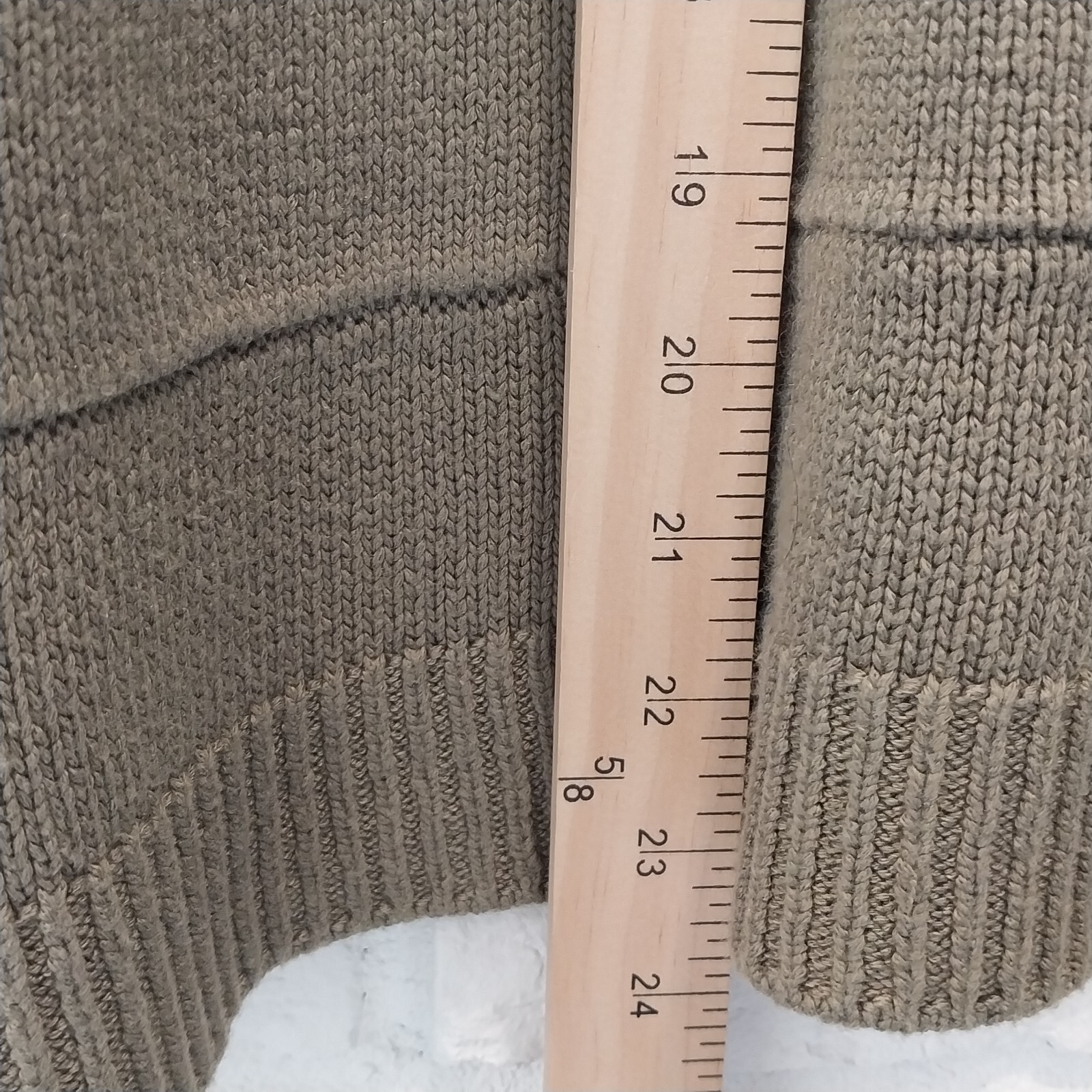 MARLED Hooded Pullover Sweater Womens S Olive Green Long Sleeve Kangaroo Pocket