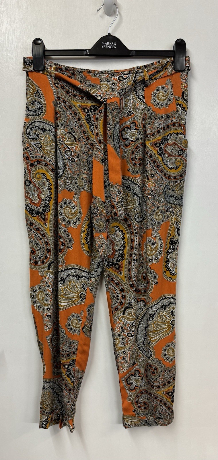 Dorothy Perkins Women’s Paisley Print Summer Trousers Size 10