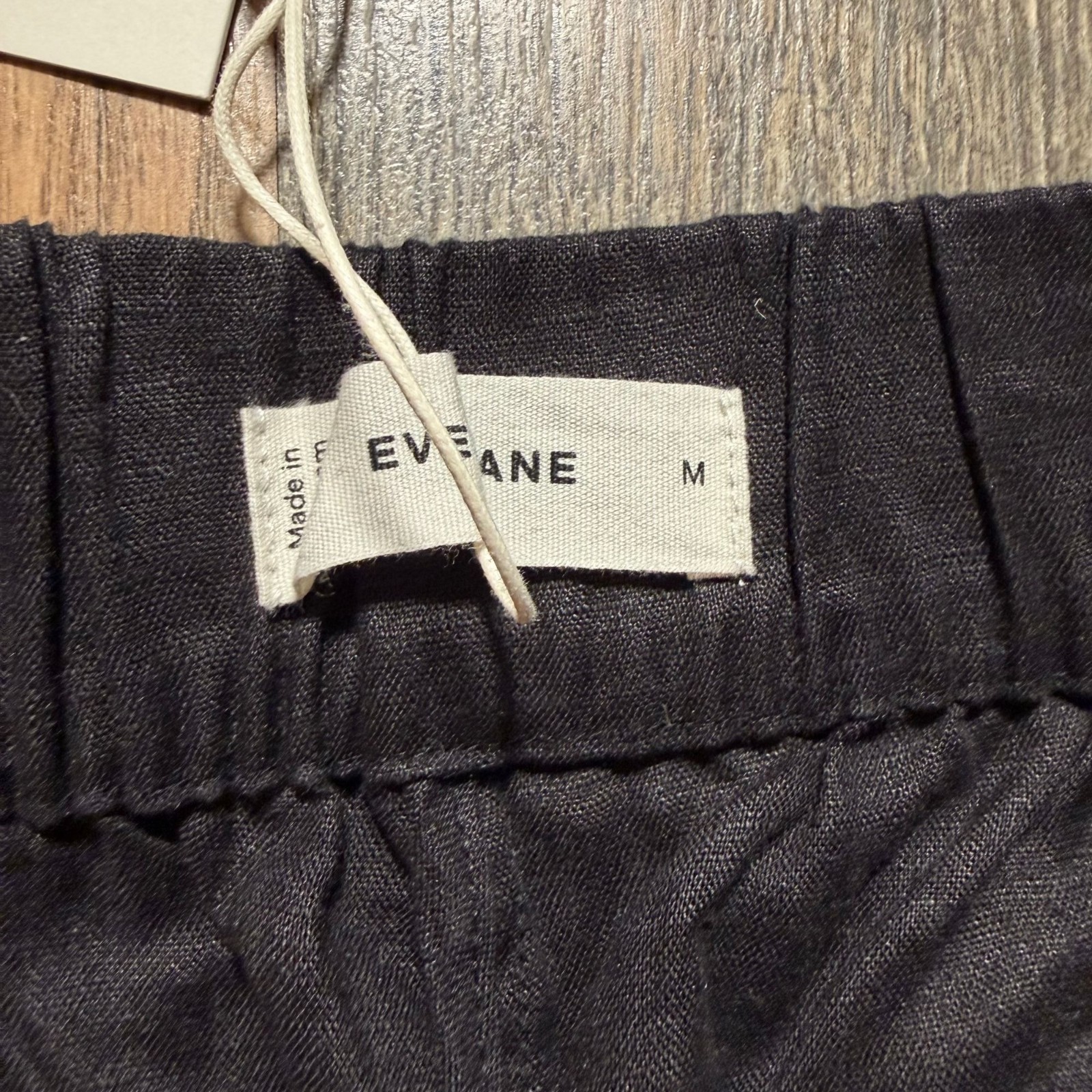 Everlane The Linen Easy Pant Black Size Medium NWT