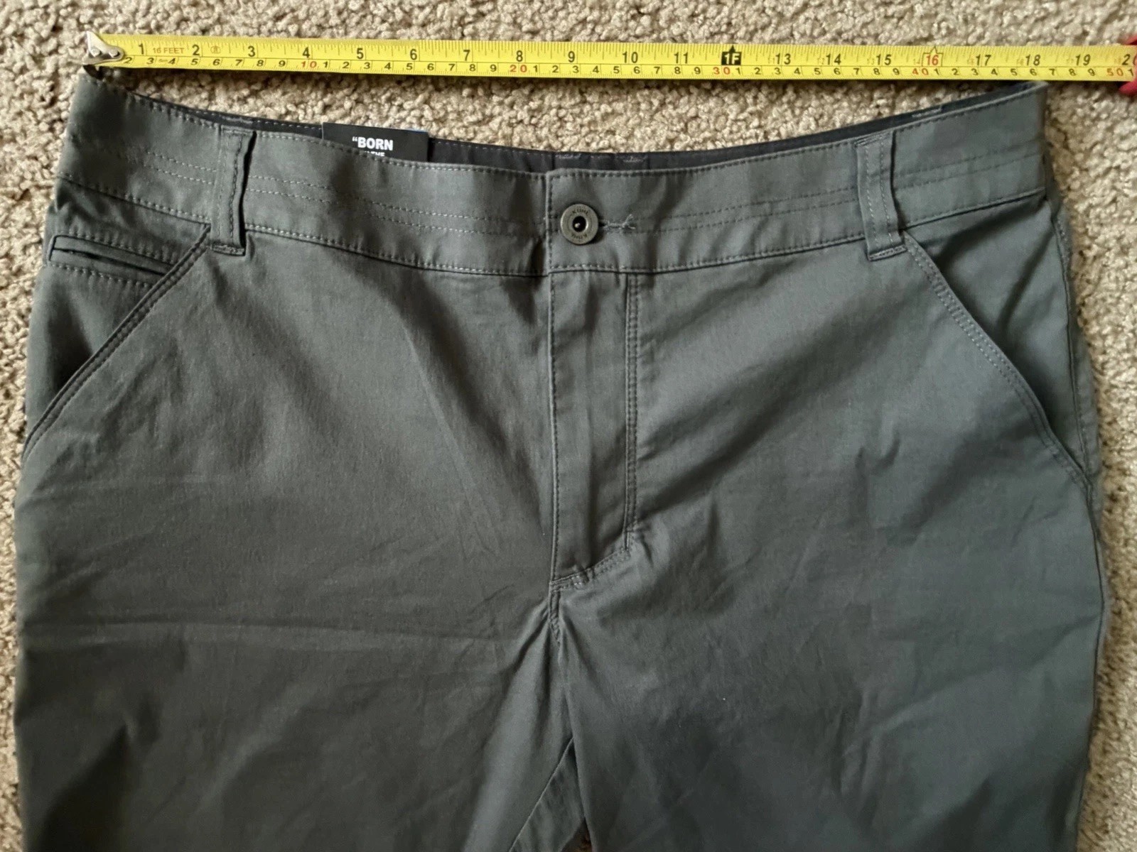New Kuhl Resistor Lite Chino Shorts Size 36 10” Inseam Carbon 5205 NWT JBHS