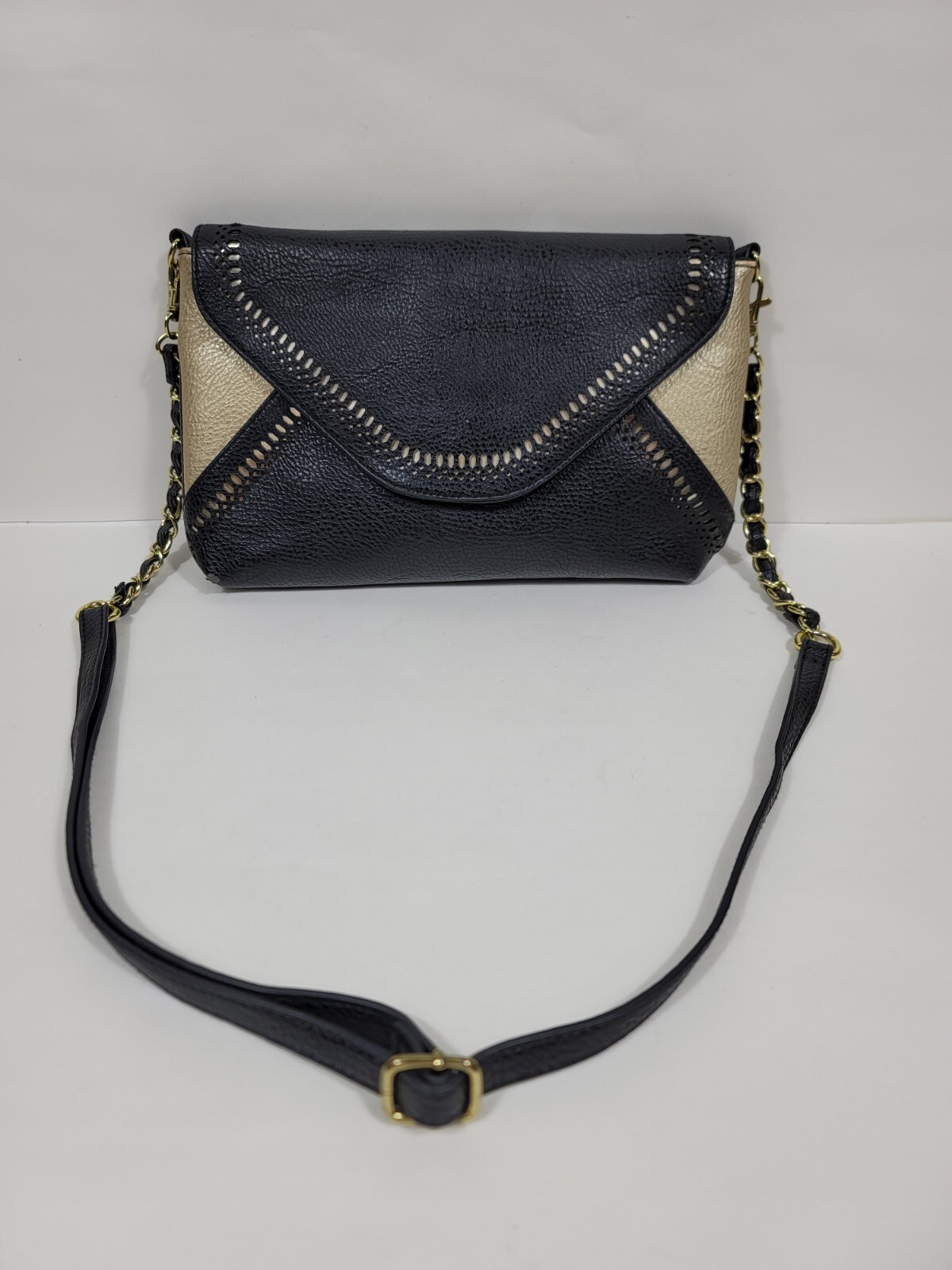 Jessica Simpson Black Crossbody Bag Purse JS6942 100% Polyurethane