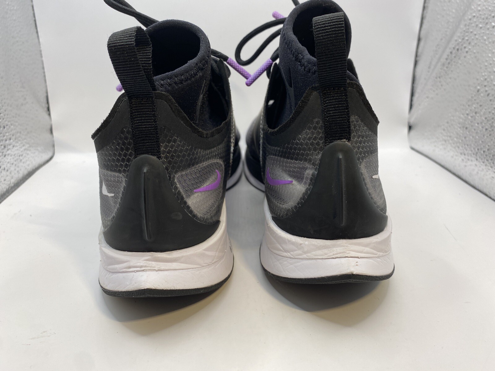 Nike Zoom Pegasus Turbo XX Women’s Running Shoes, Sz 7.5 AR4347 001 Black/purple