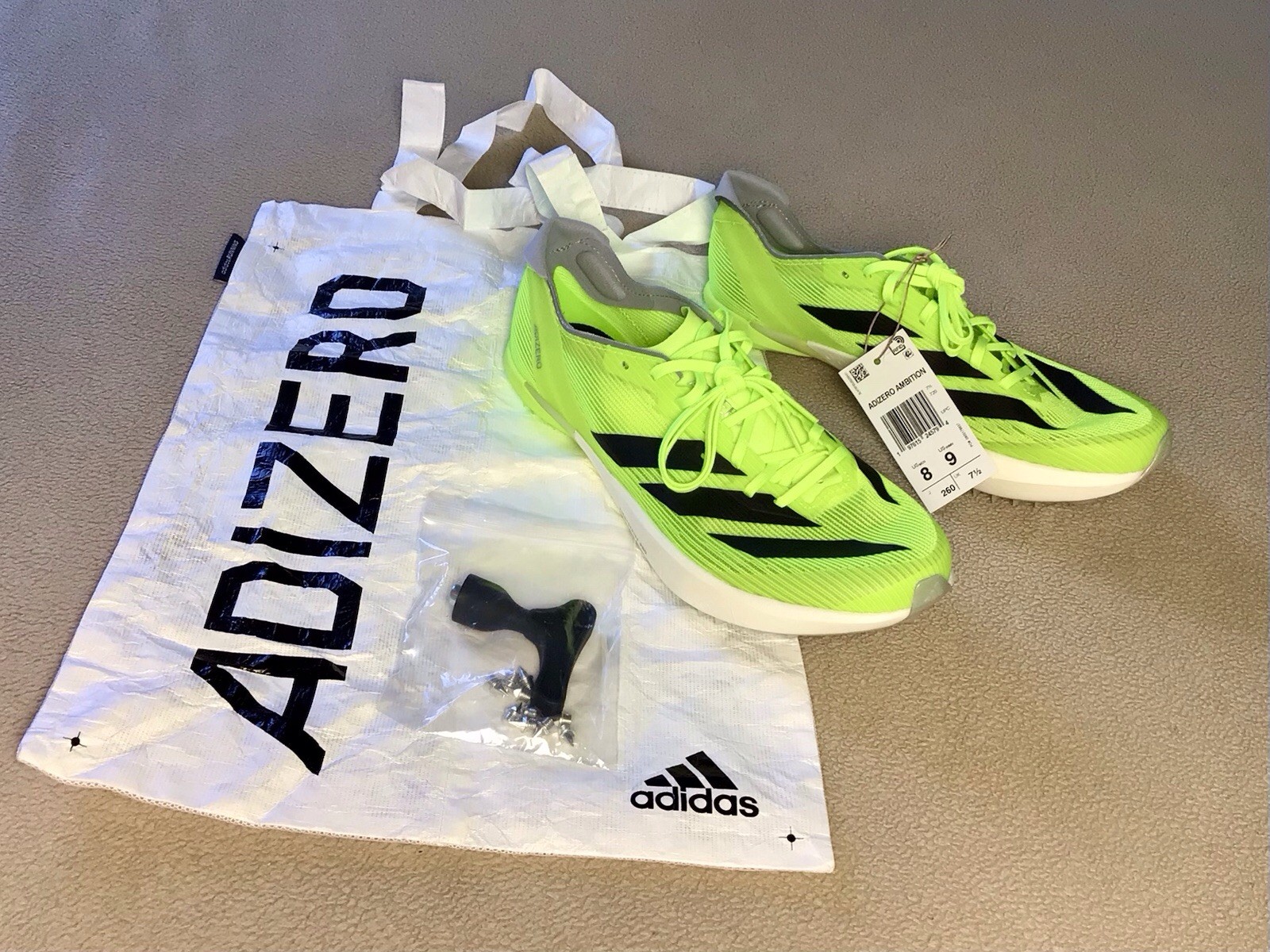 New w/ Bag & Spikes Set! Adidas Adizero Ambition Track/Field Men’s 8/Women’s 9