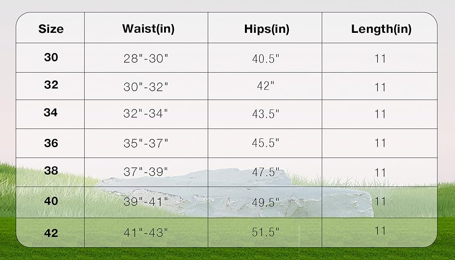 Mens Golf Shorts 11 Inch Inseam Stretch Quick Dry Casual Work Dress Shorts