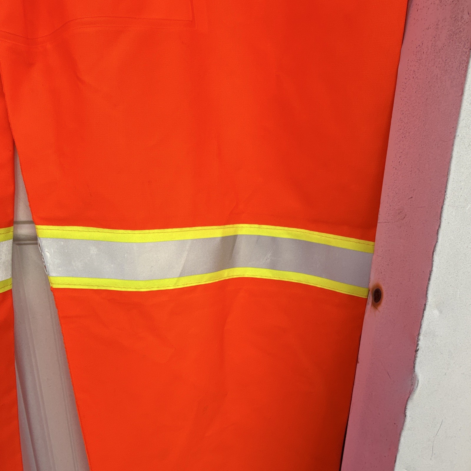MCR Safety 2013R Hi-Vis Reflective Orange Bib Overalls XL ANSI/ISEAClassE sizeXL
