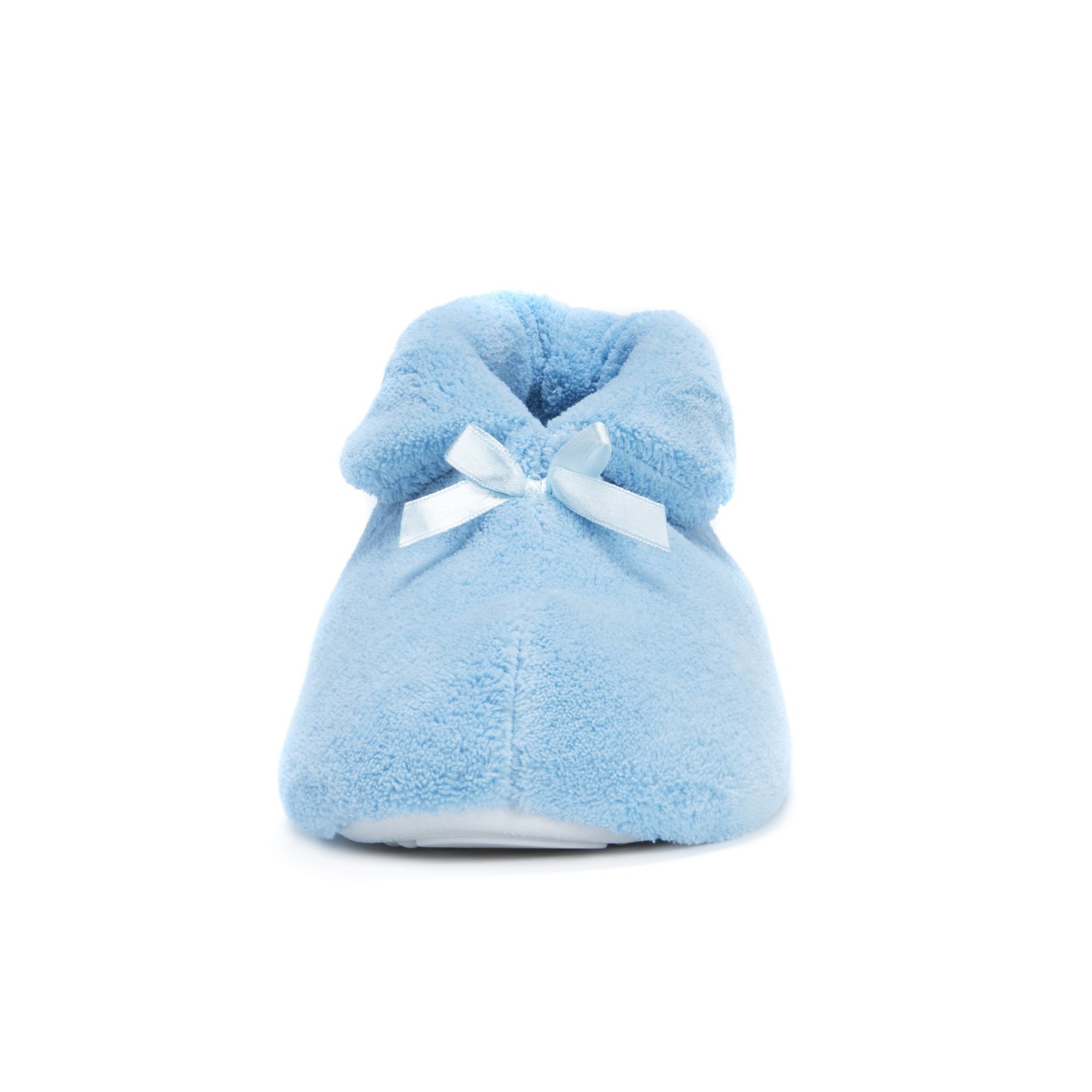 MUK LUKS Women’s Terry Cuff Slipper Booties Large Blue Mist