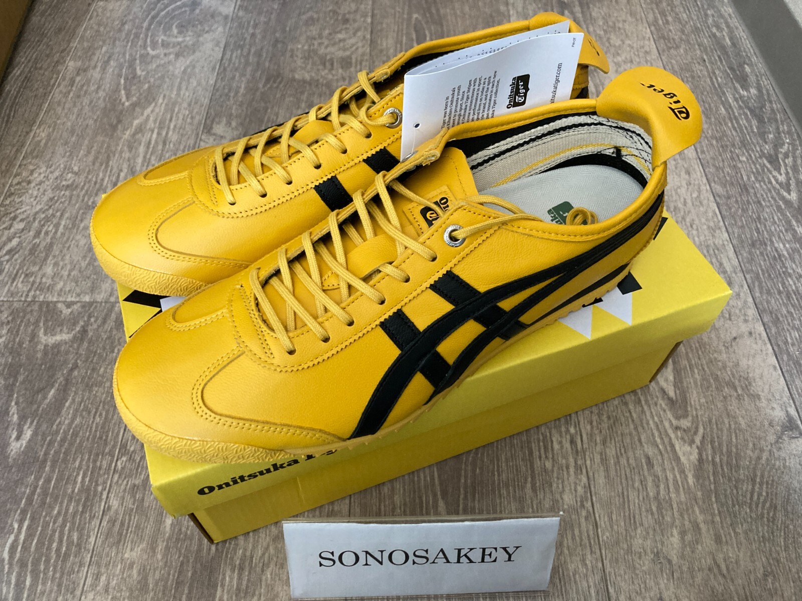 Onitsuka Tiger MEXICO 66 SD 1183A872 752 YELLOW/BLACK New in Box