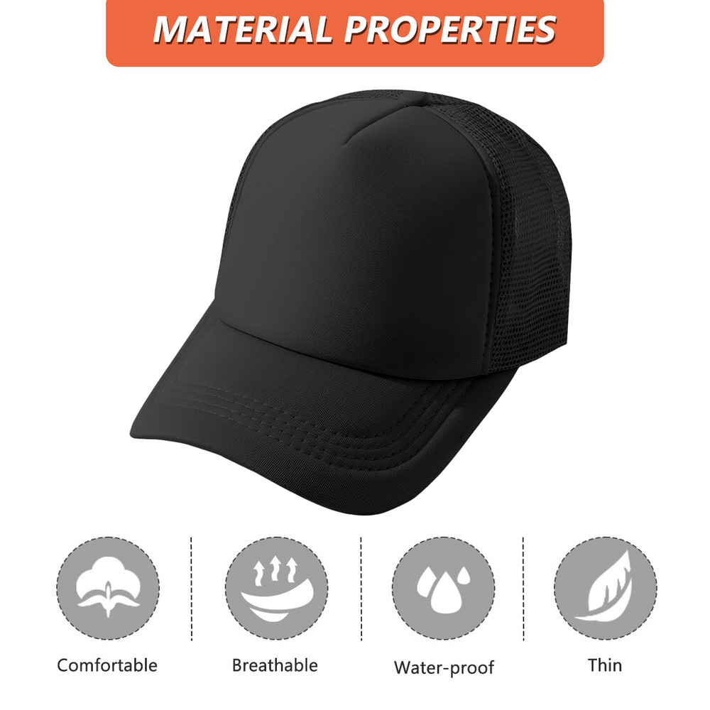 Custom Photo Logo Text Trucker Hat Personalized Adjustable Mesh Cap US Fast Ship